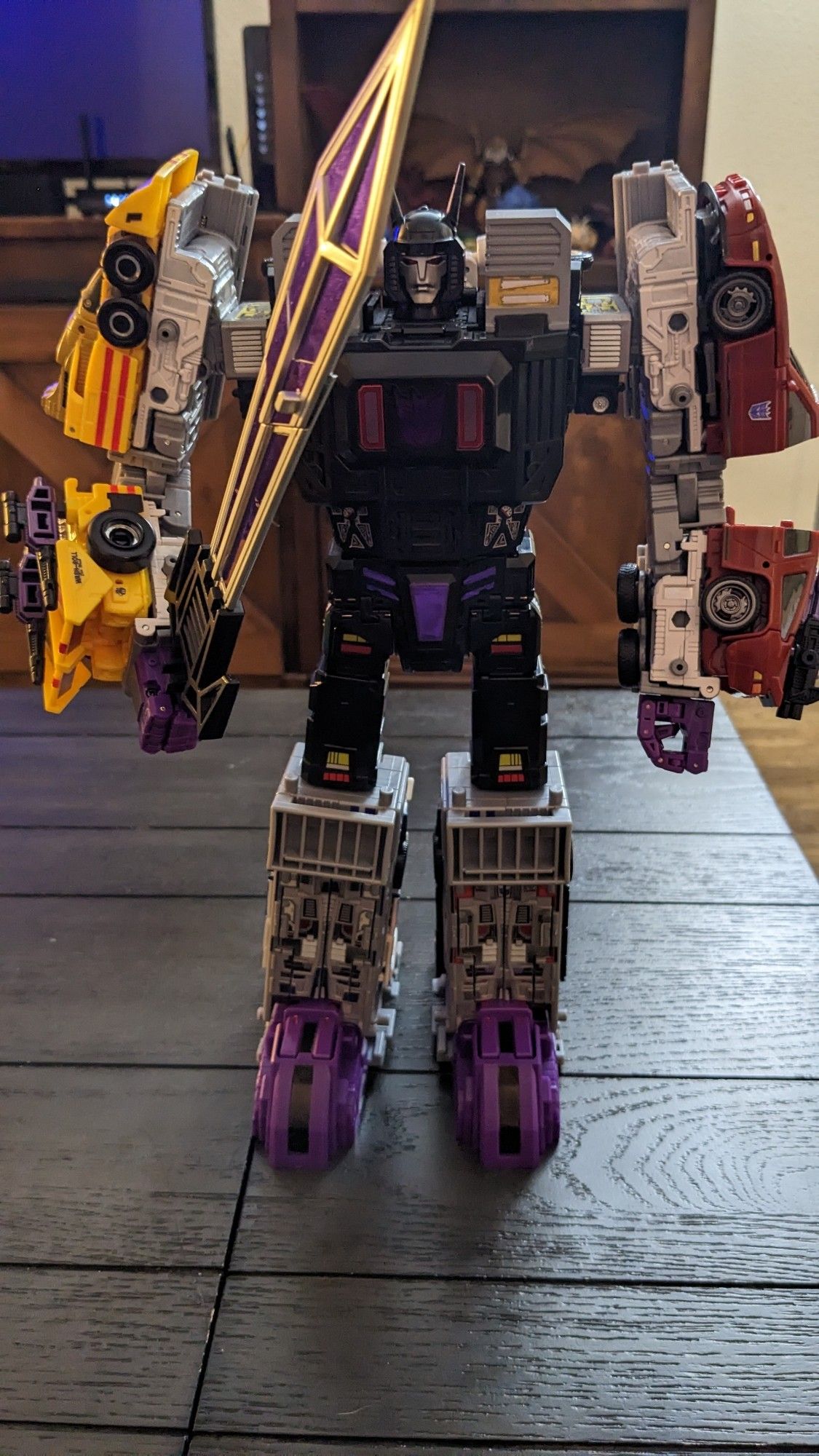 Menasor with DNA designs upgrade and stickers from toyhax