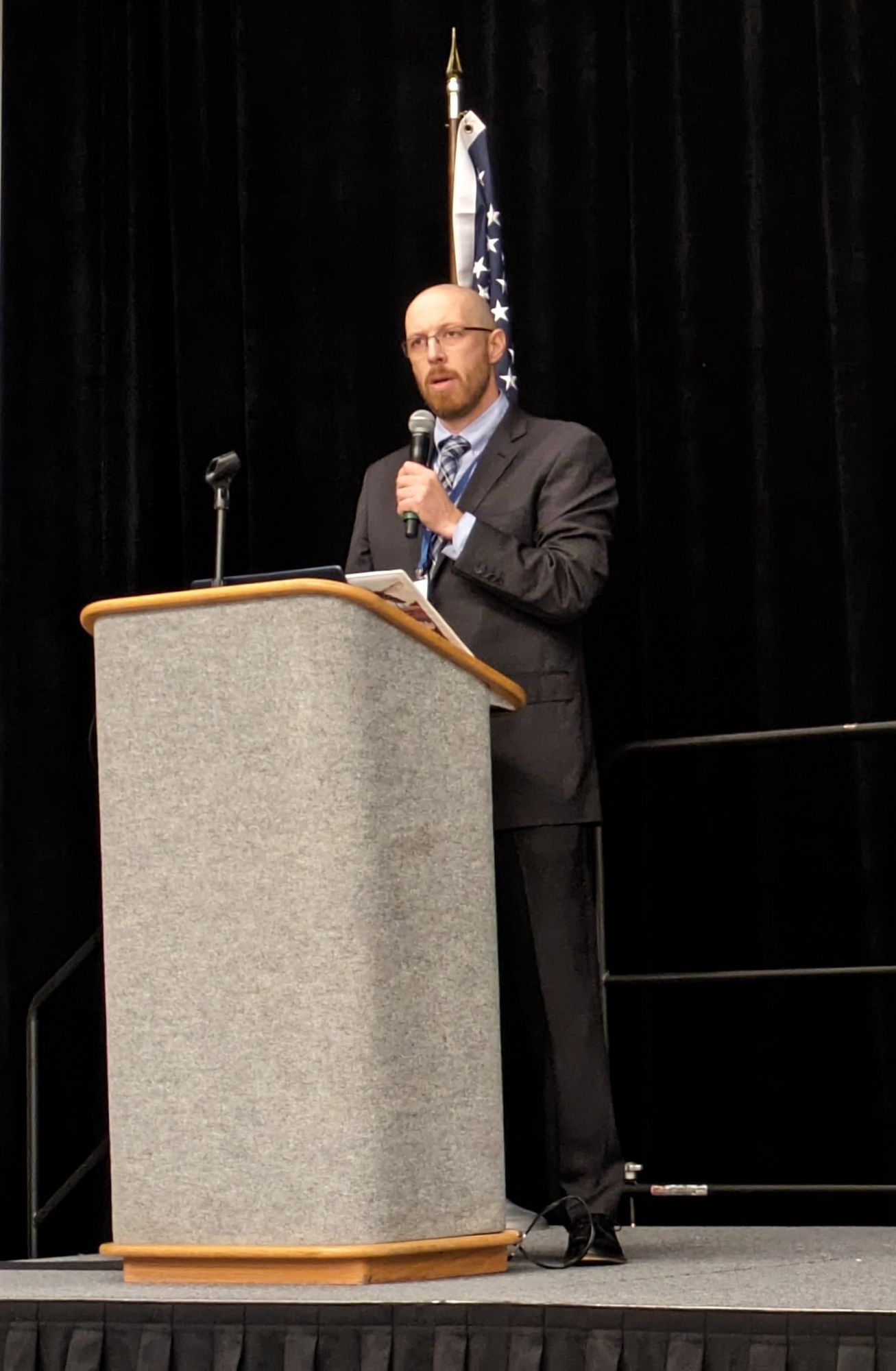 MVCAC president Conlin Reis welcoming attendees to the conference.