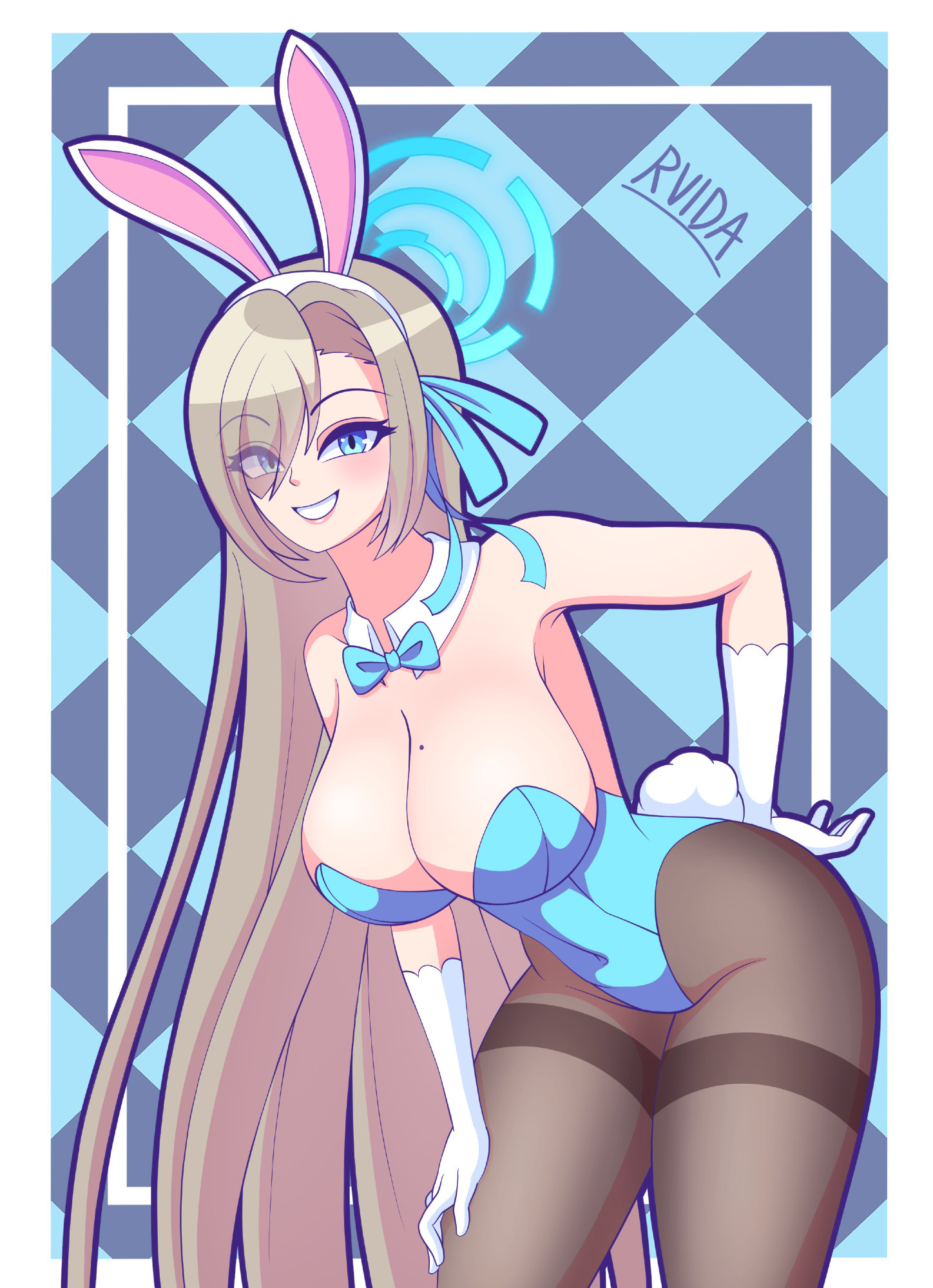 Ichinose Asuna from blue archive in her bunnygirl costume