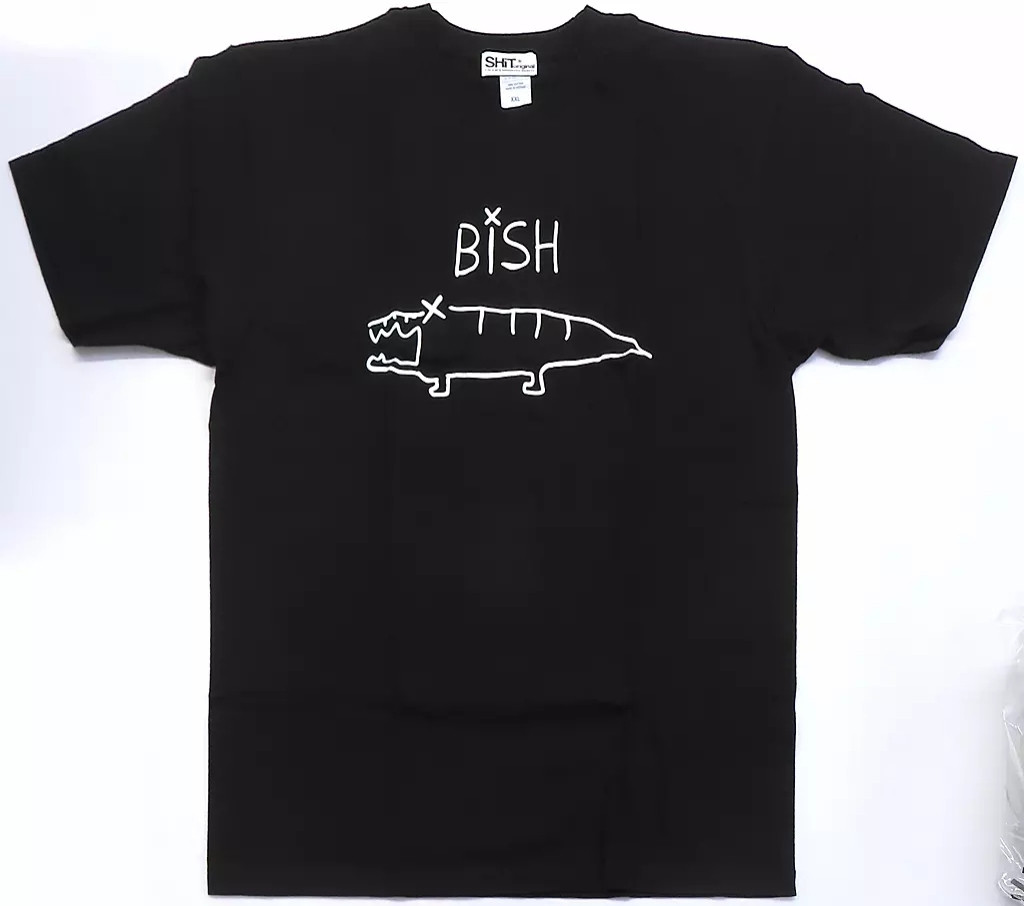 SHIToriginal T-shirt. It says 'BISH' and has a crudely drawn crocodile on it.