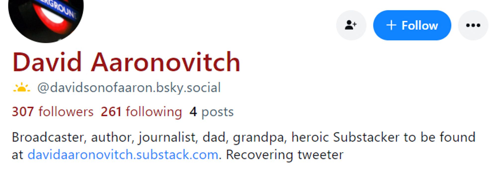 Profile page for David Aaronovitch
@davidsonofaaron.bsky.social