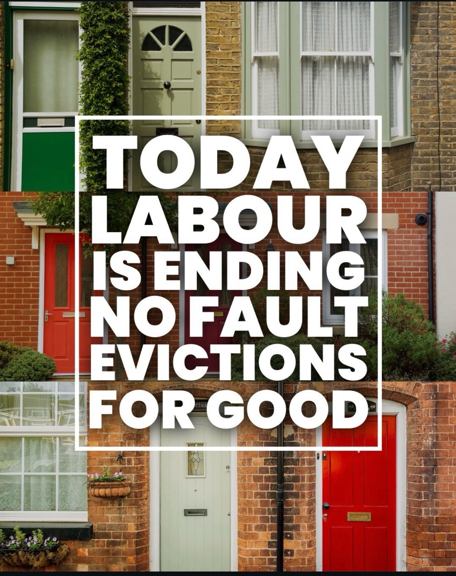 Today Labour is ending no fault evictions for good.