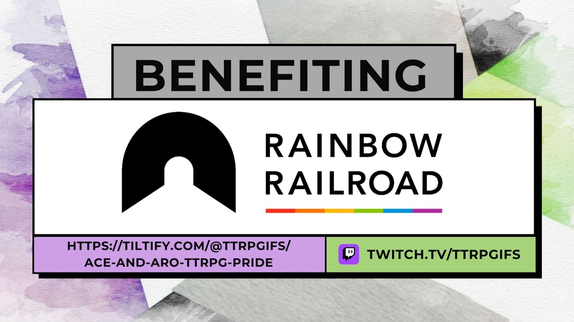 We will be raising money for Rainbow Railroad and our goal is $500 so please help us get there, if you can.

Any amount counts and we will greatly appreciate it.

You can donate using this link:
donate.tiltify.com/674dc341-c17e-…