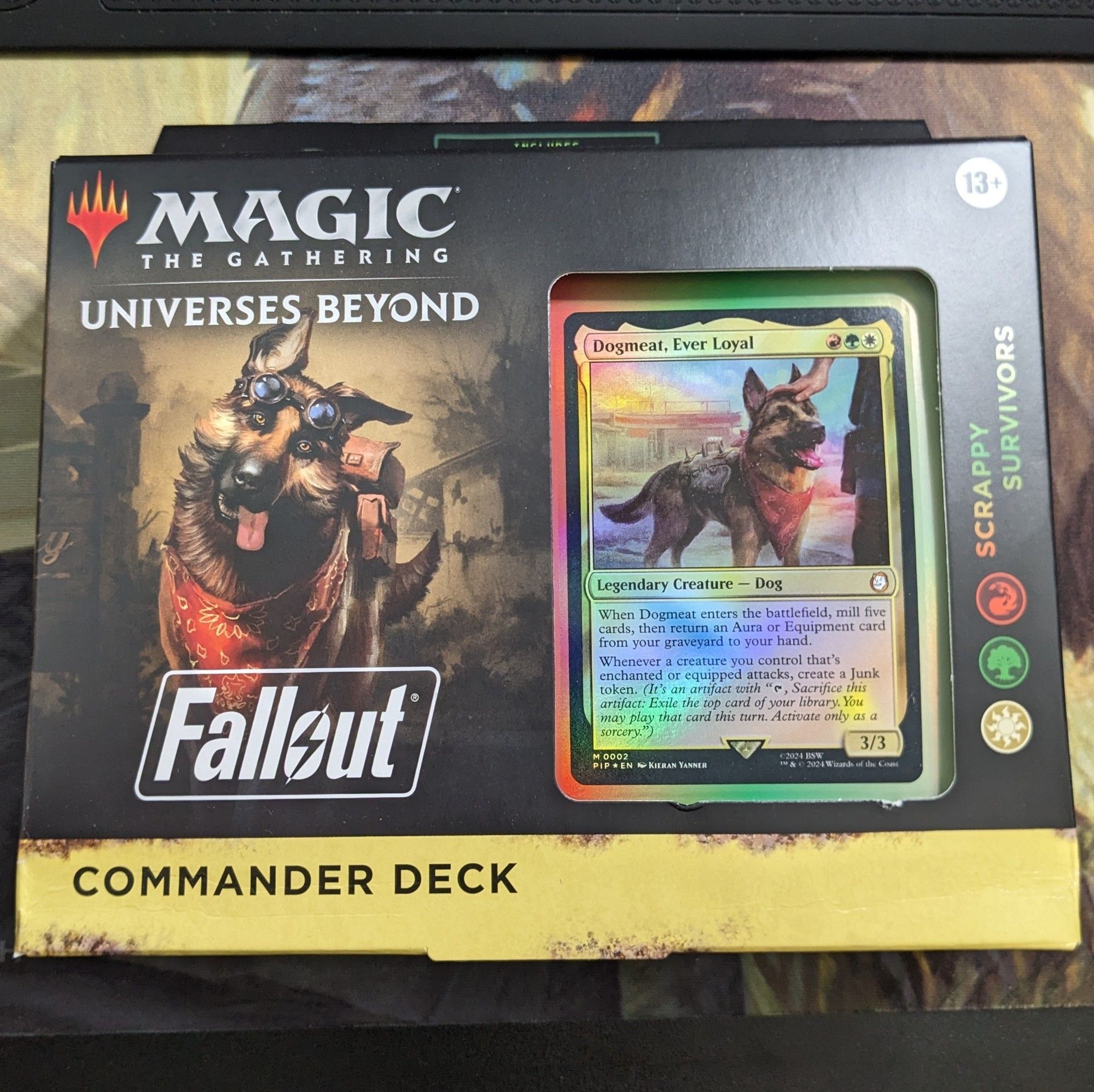 Magic the Gathering Universes Beyond Fallout dogmeat, ever loyal Scrappy Survivors
Commander Deck