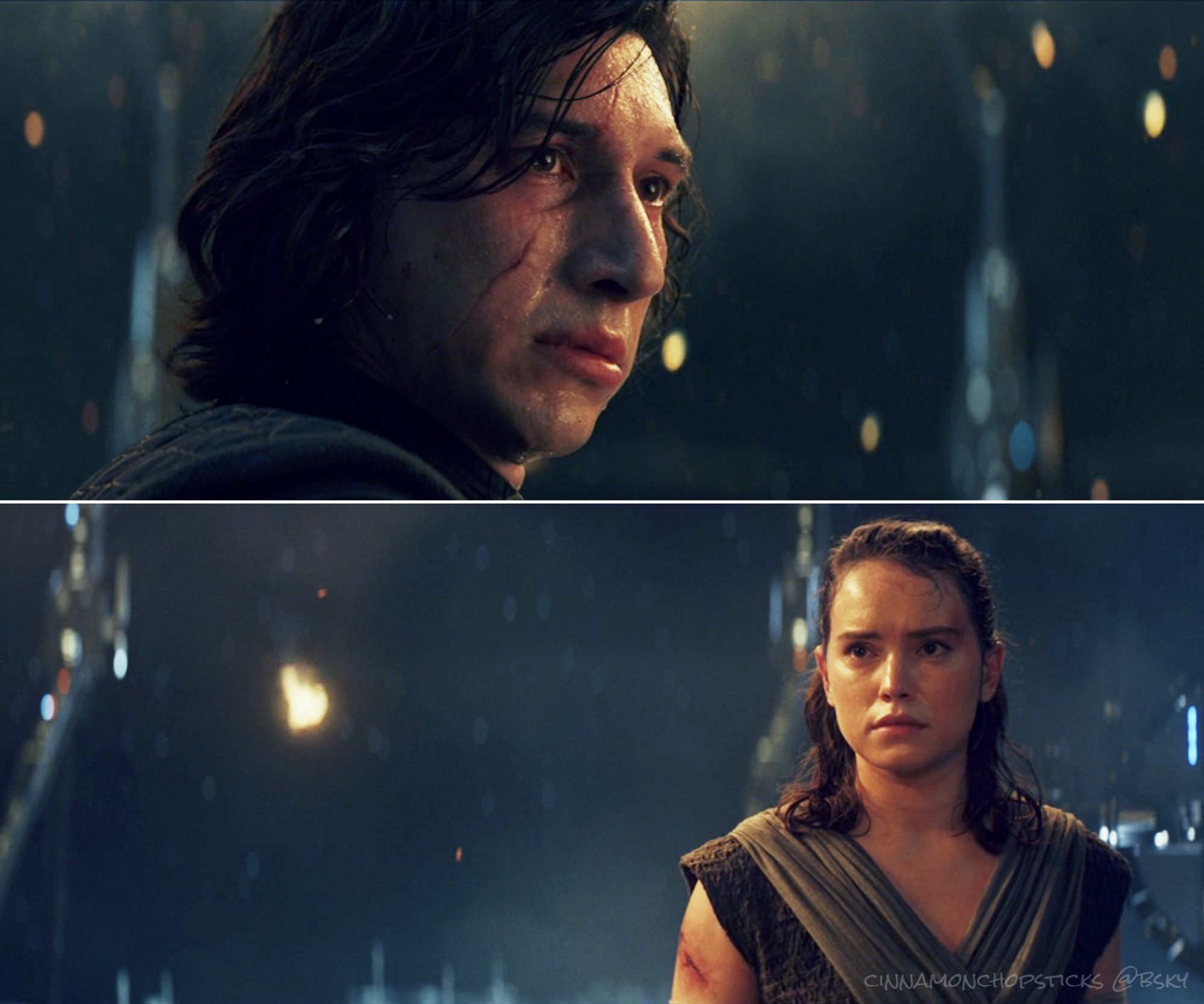 "Please." Kylo begs Rey to join him in The Last Jedi.