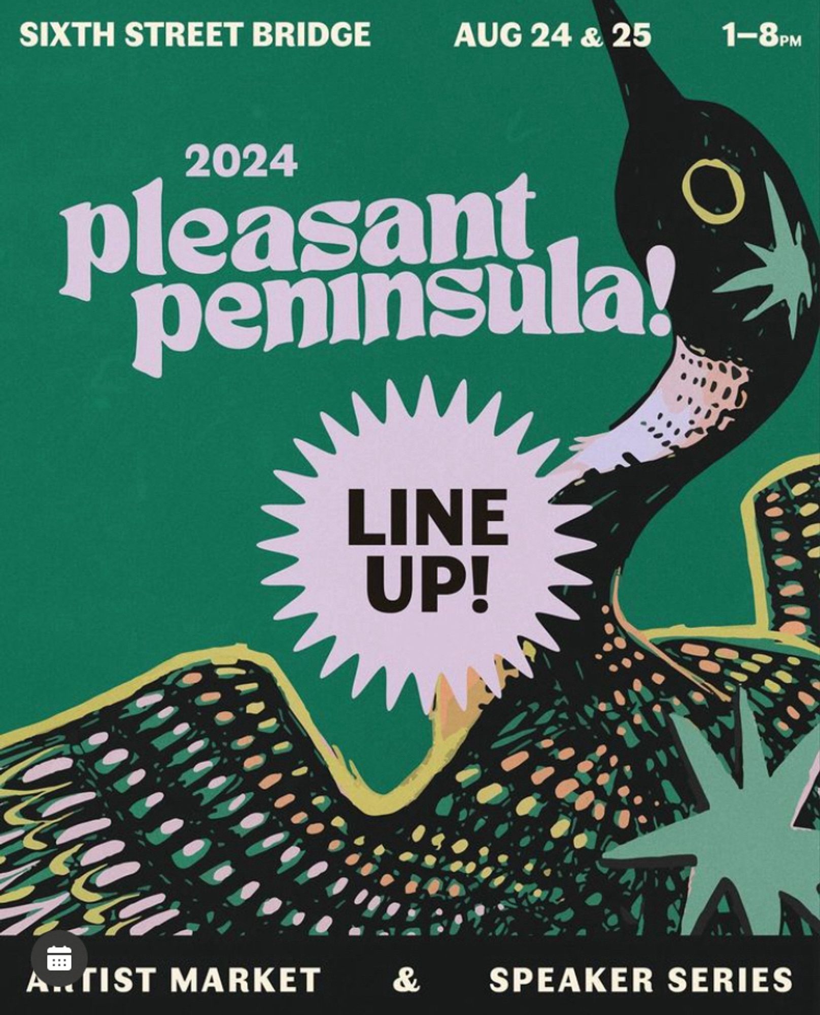 Pleasant Peninsula festival banner header.