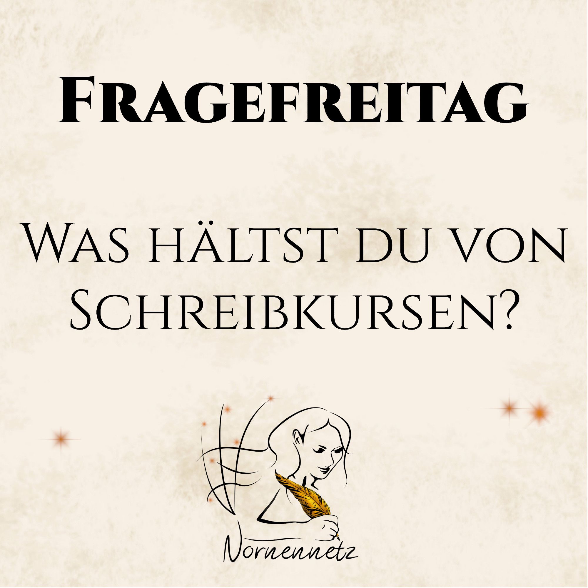 Was hältst du von Schreibkursen?