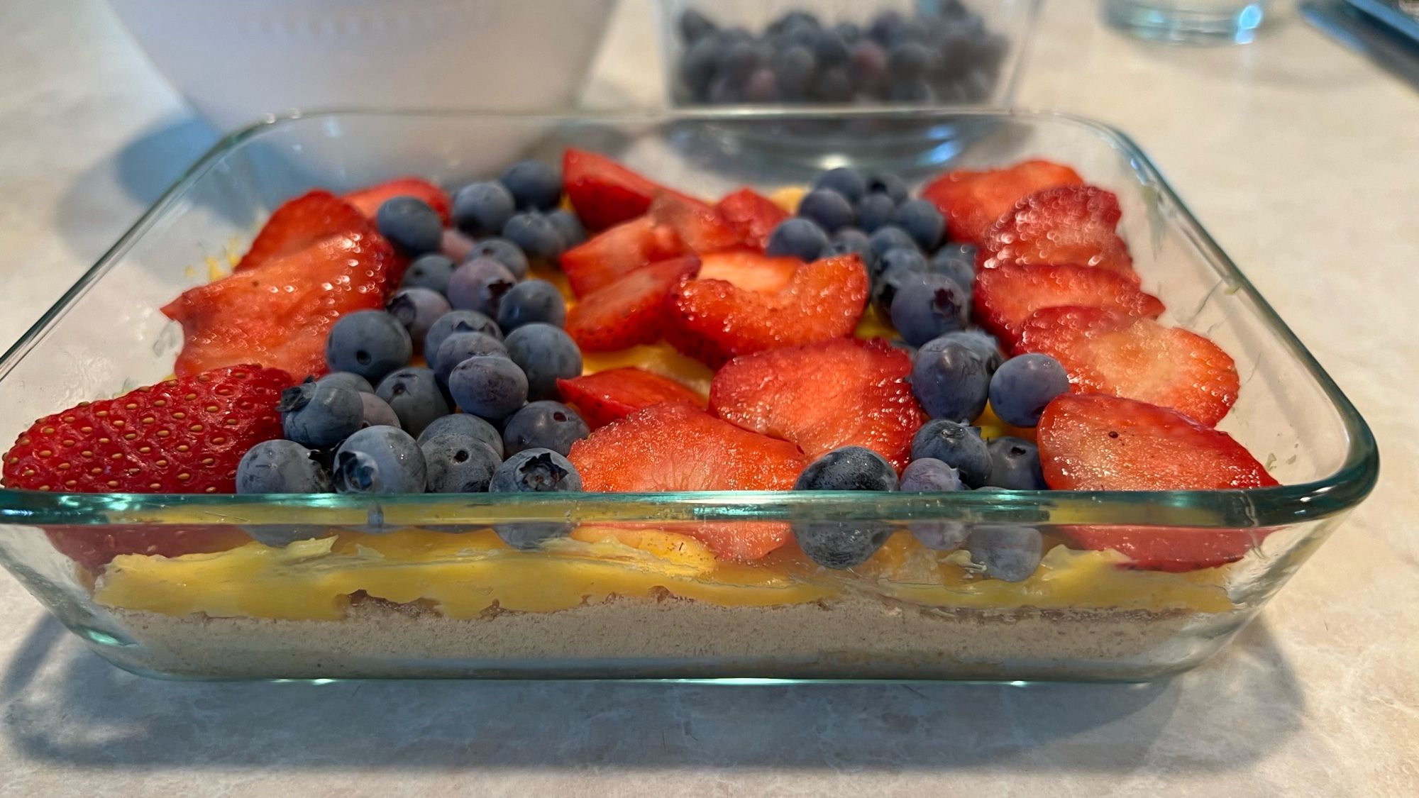 Custard fruit tart