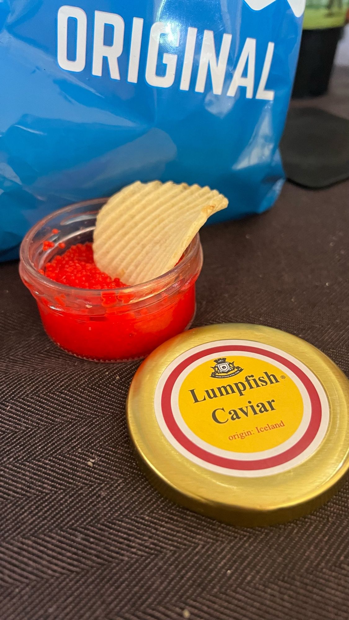 chips and caviar