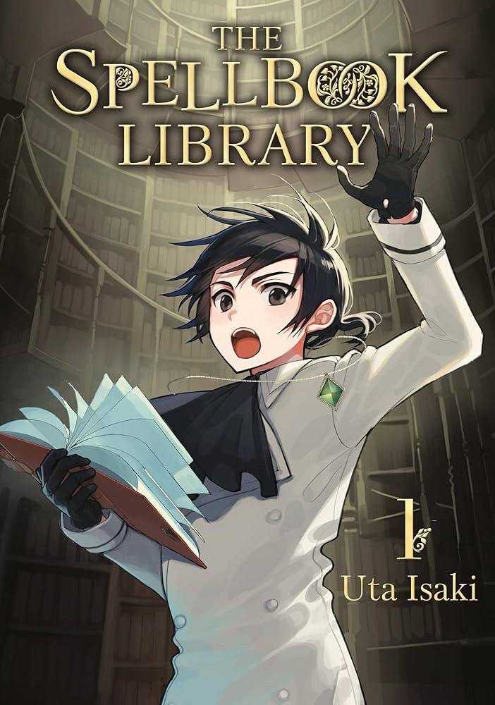 Cover of the first volume of The Spellbook Library by Uta Isaki