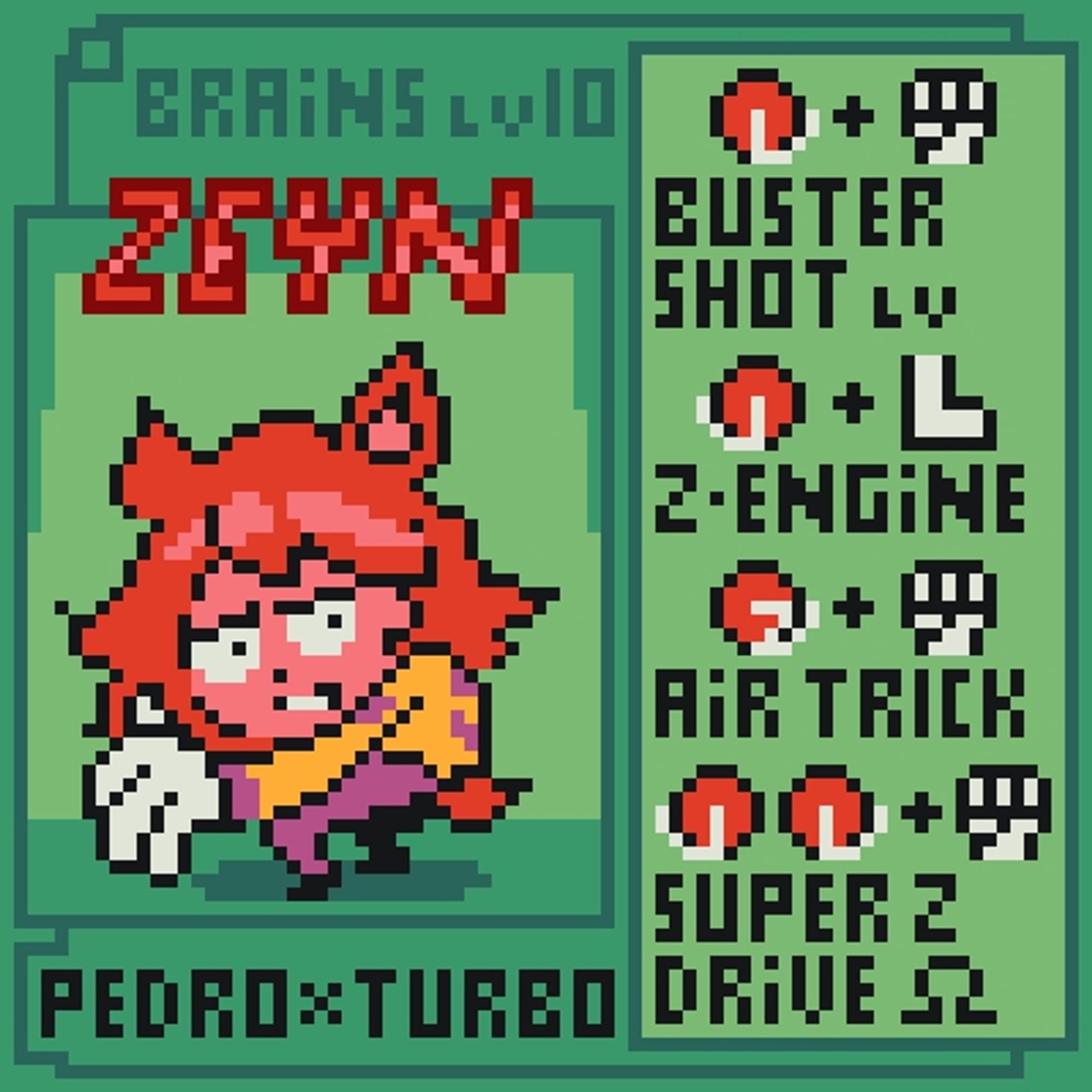 Zeyn Schrödinger, i made this one for a pixelart collab of OCs as fighting game characters, silly but fun