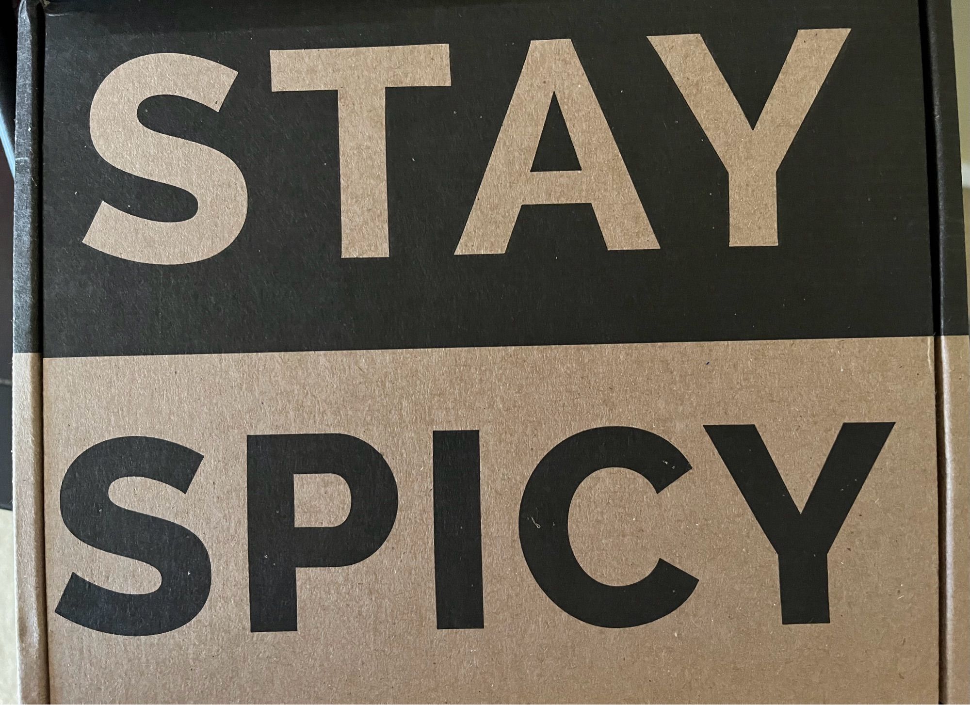 Outer Carton
“Stay Spicy”