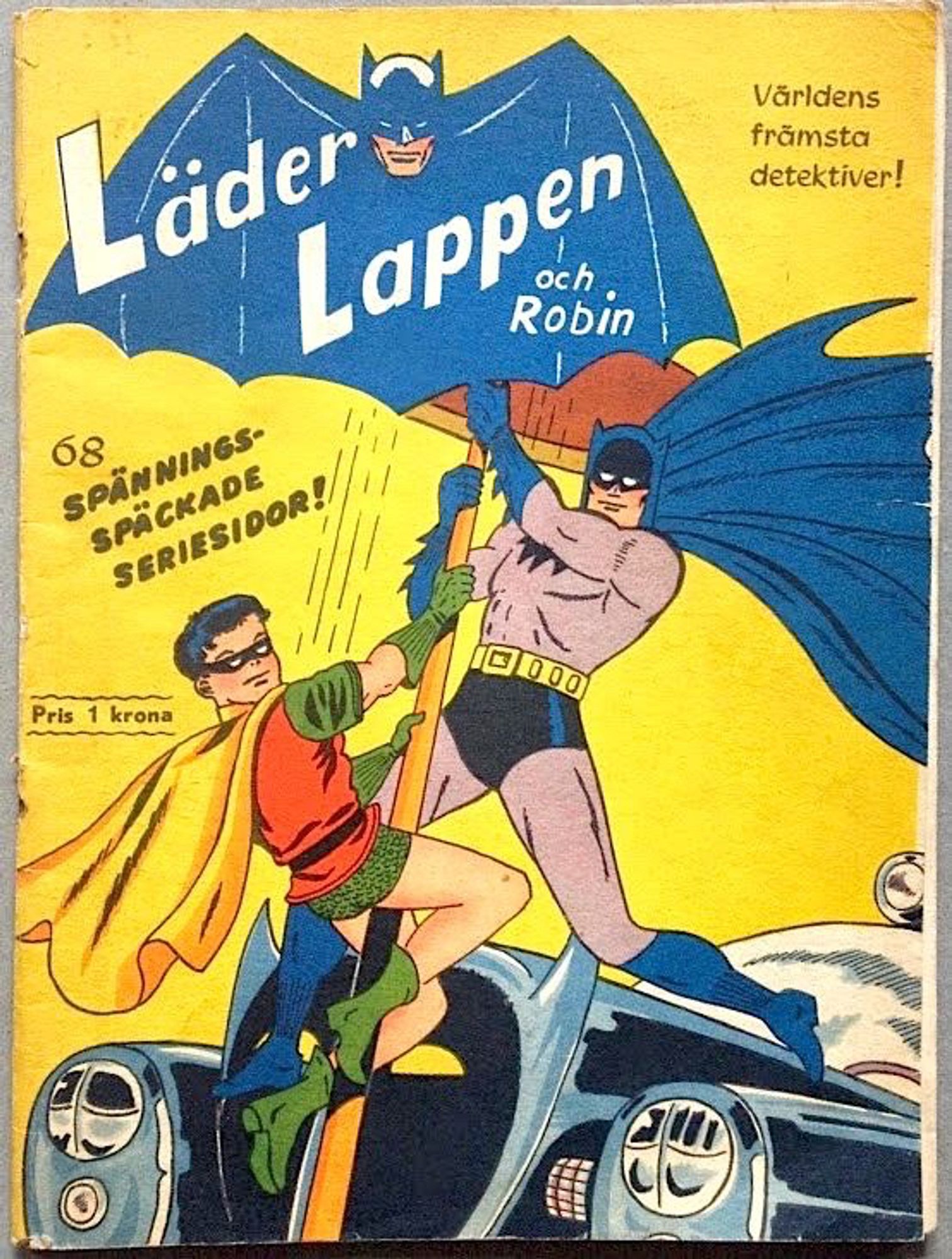 Batman auf Schwedisch - "Läder Lappen".