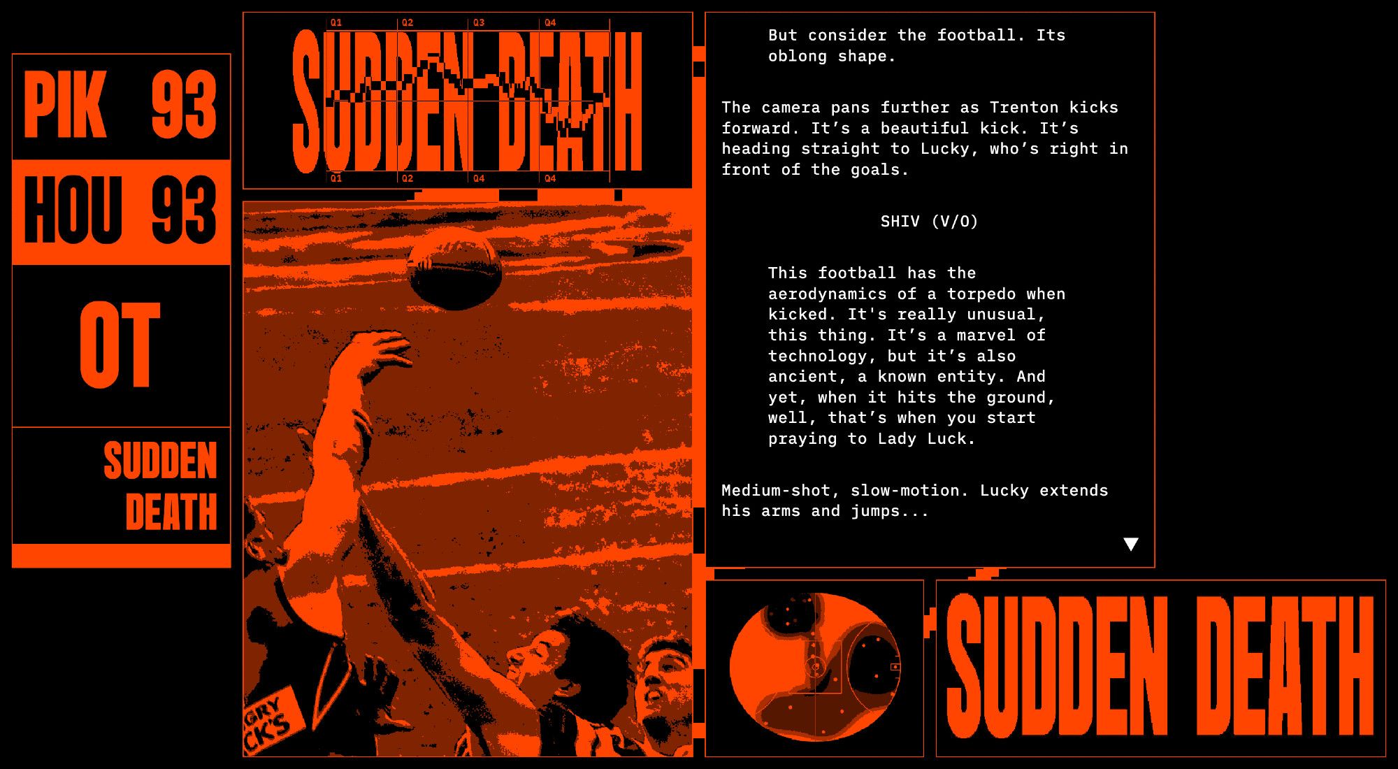 Screenshot from "SUDDEN DEATH"