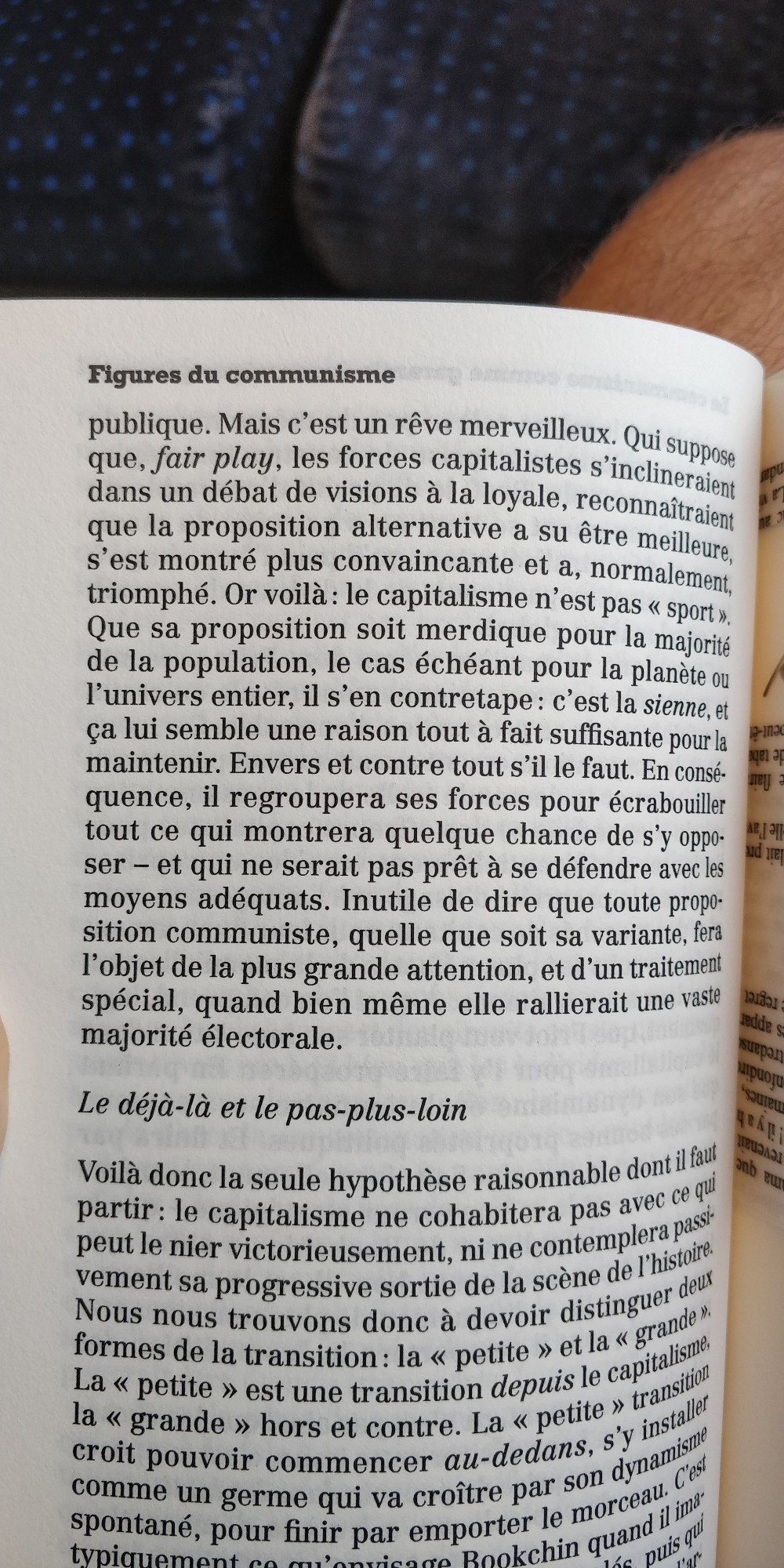 Extrait d'un livre de Frédéric Lordon, figures du communisme, disant que le Capital réprimera, violemment si nécessaire, toute tentative qui chercherait à s'y opposer