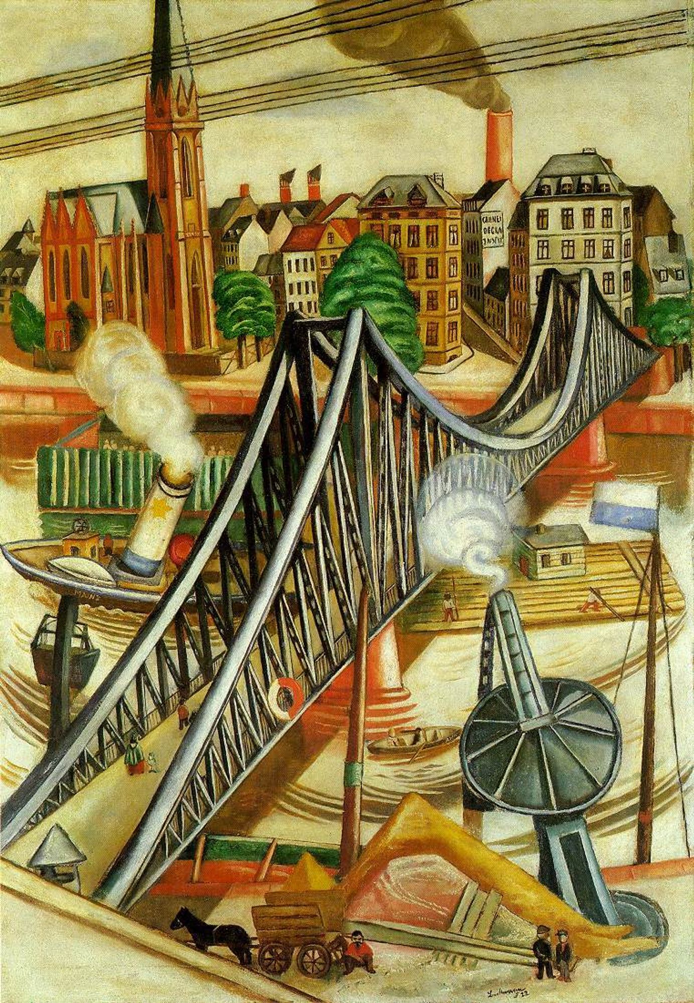 The Iron Bridge (View of Frankfurt)