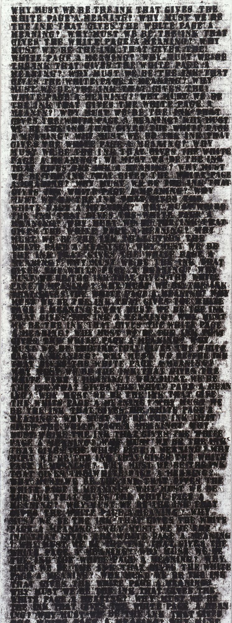 Solomon R. Guggenheim Museum, New York
Gift, The Bohen Foundation, 2001

© Glenn Ligon