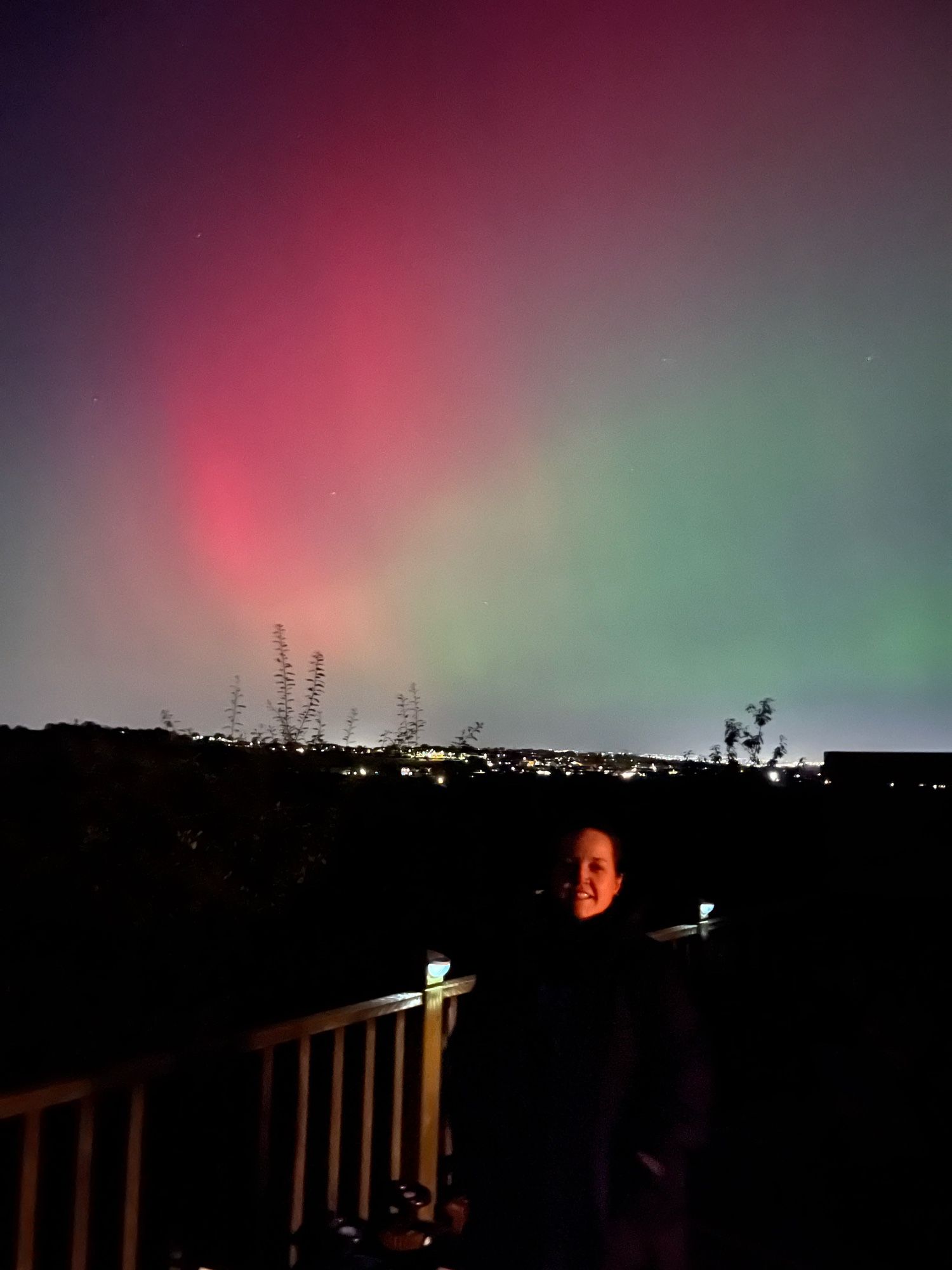 Northern lights in Wakefield