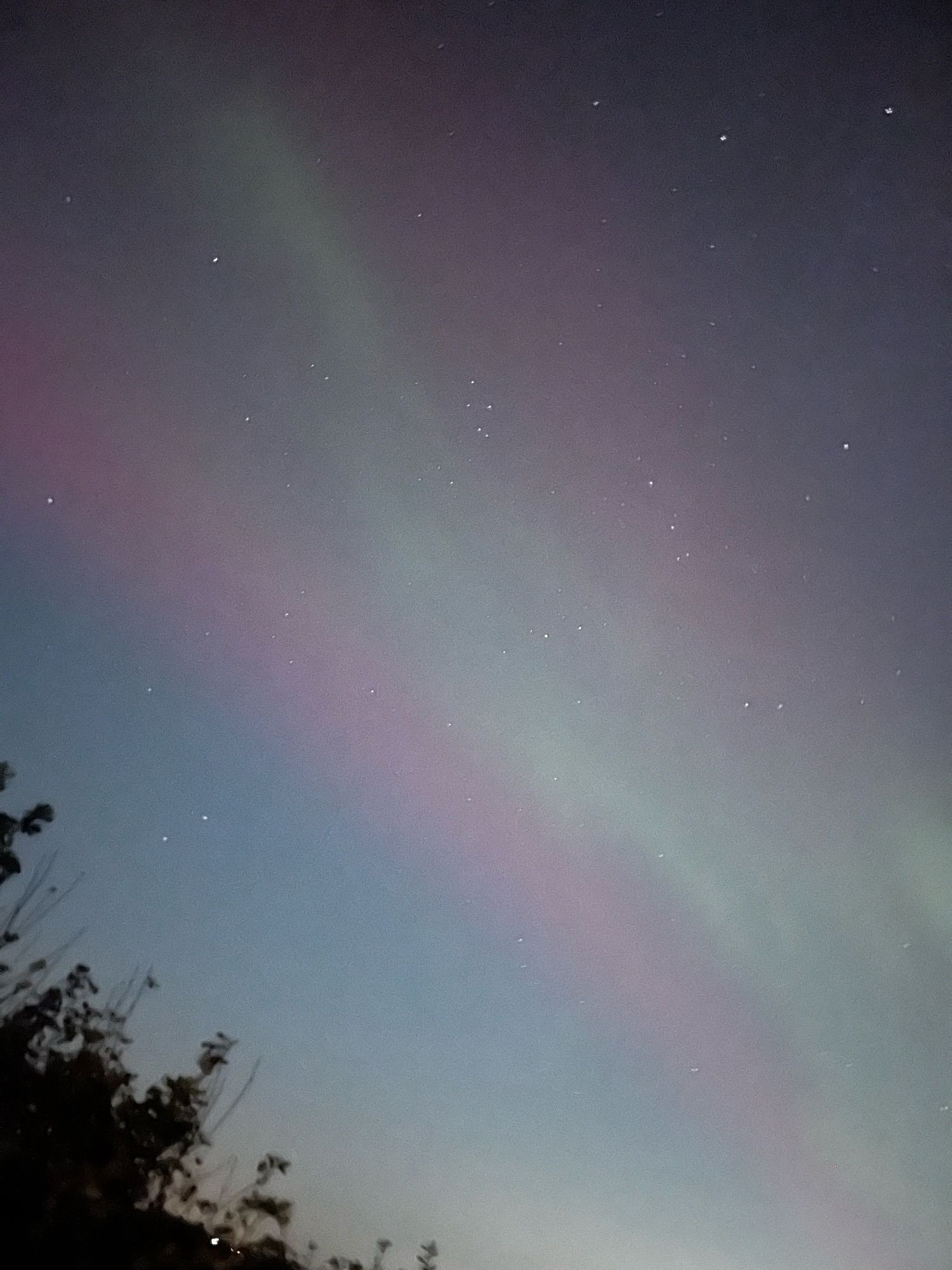 Northern lights in Wakefield