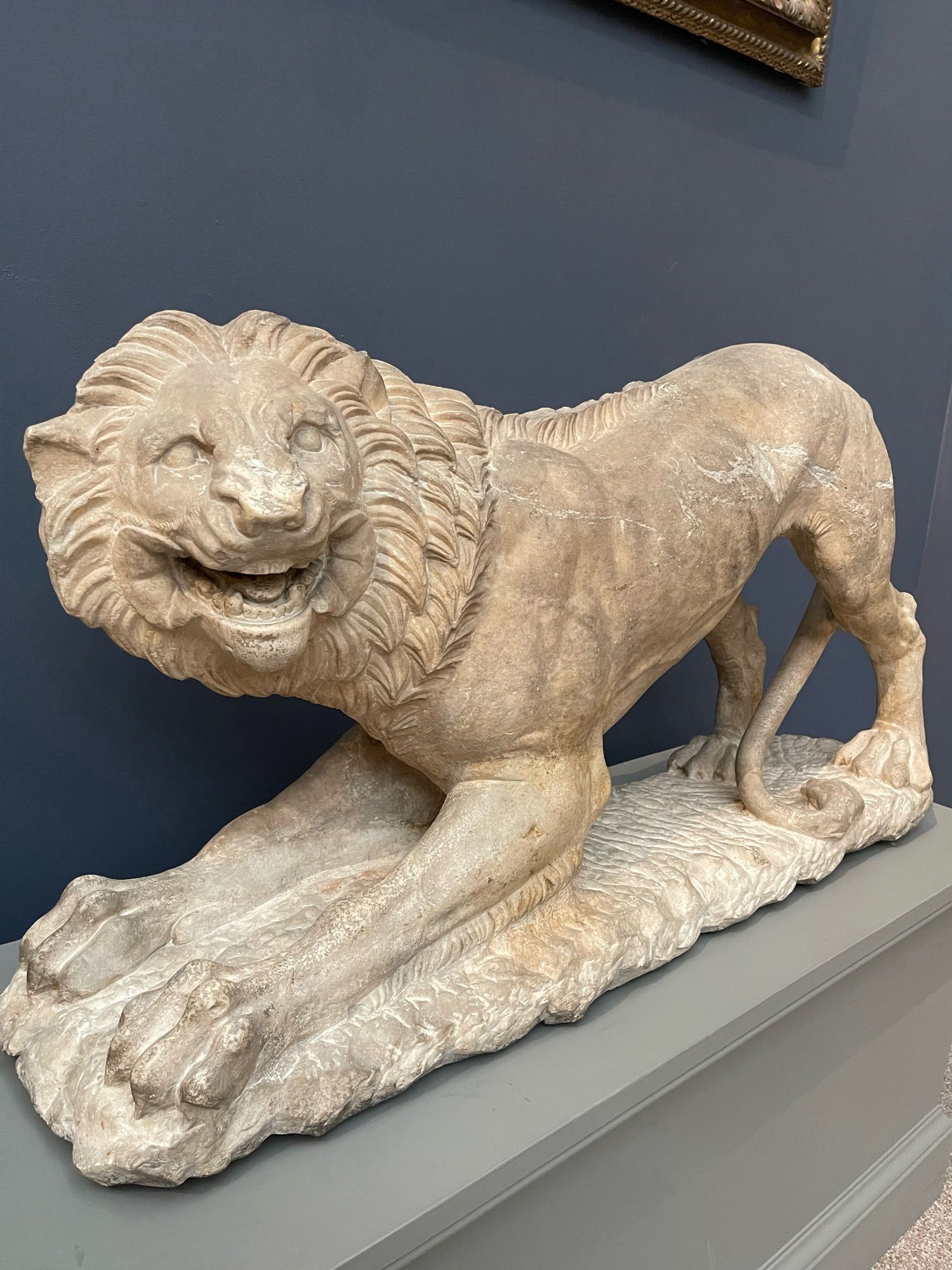 Another marble lion