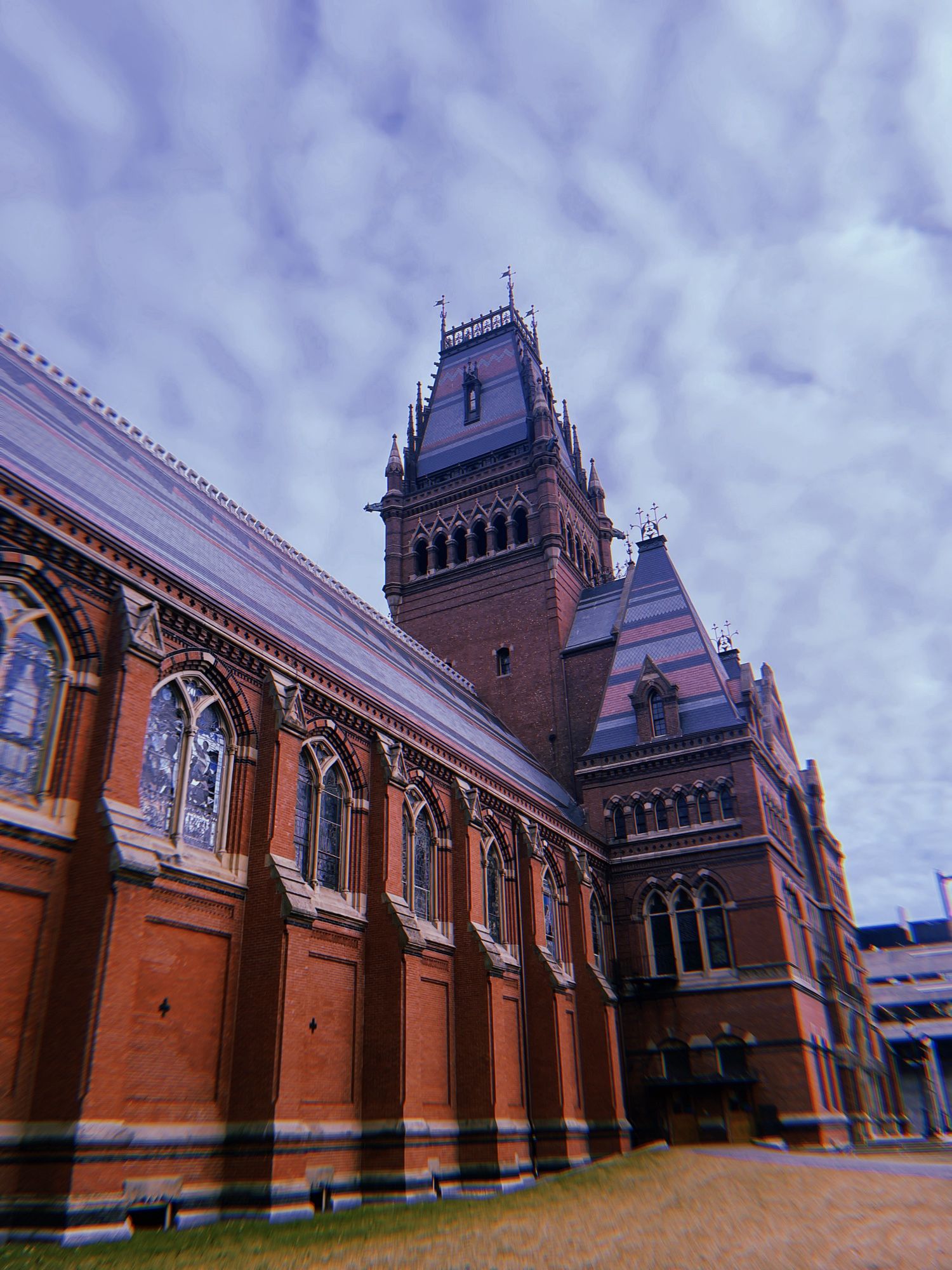 The Long Hall(?) building at Harvard University.