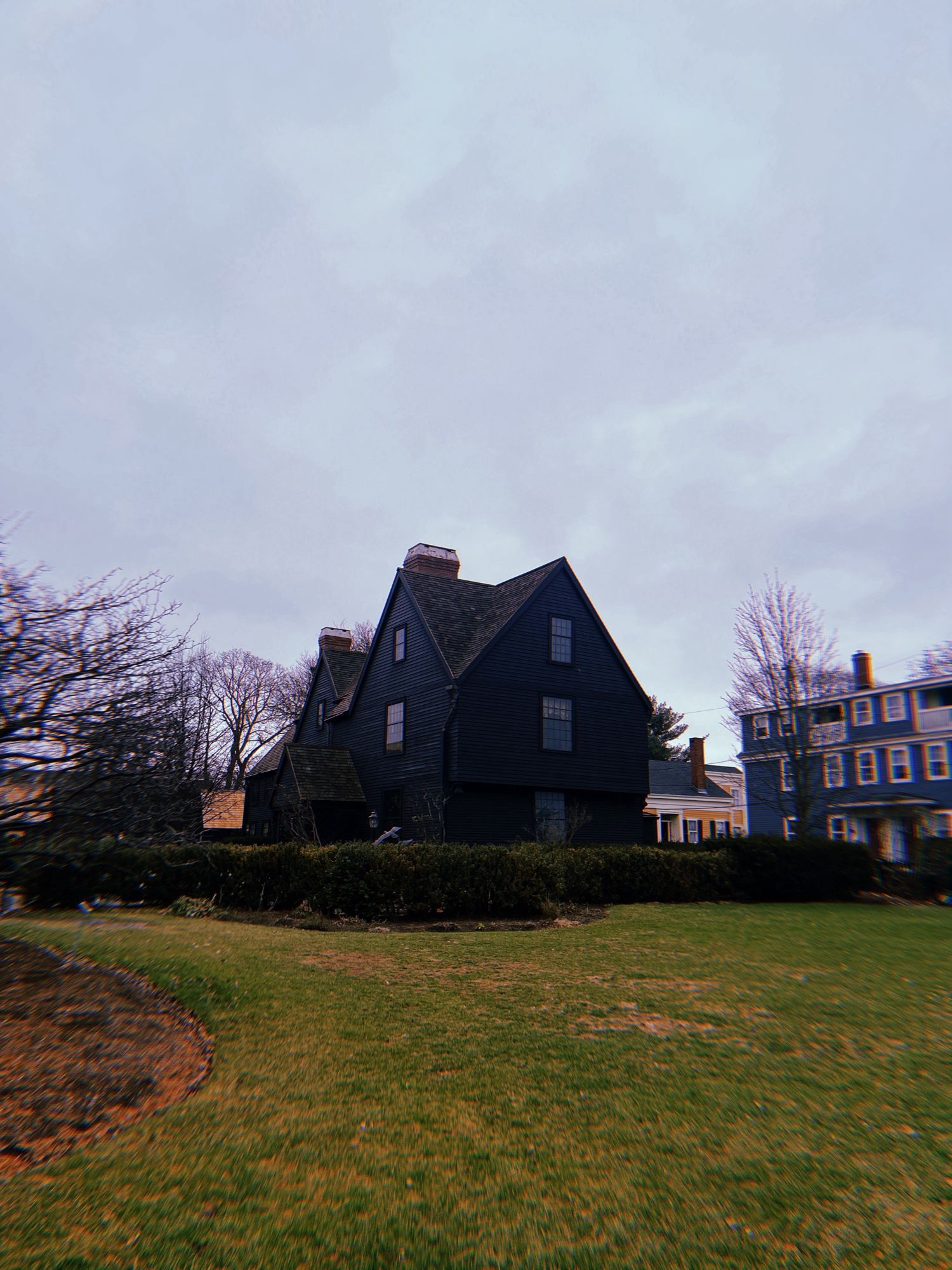 The black house of the seven gables in Salem