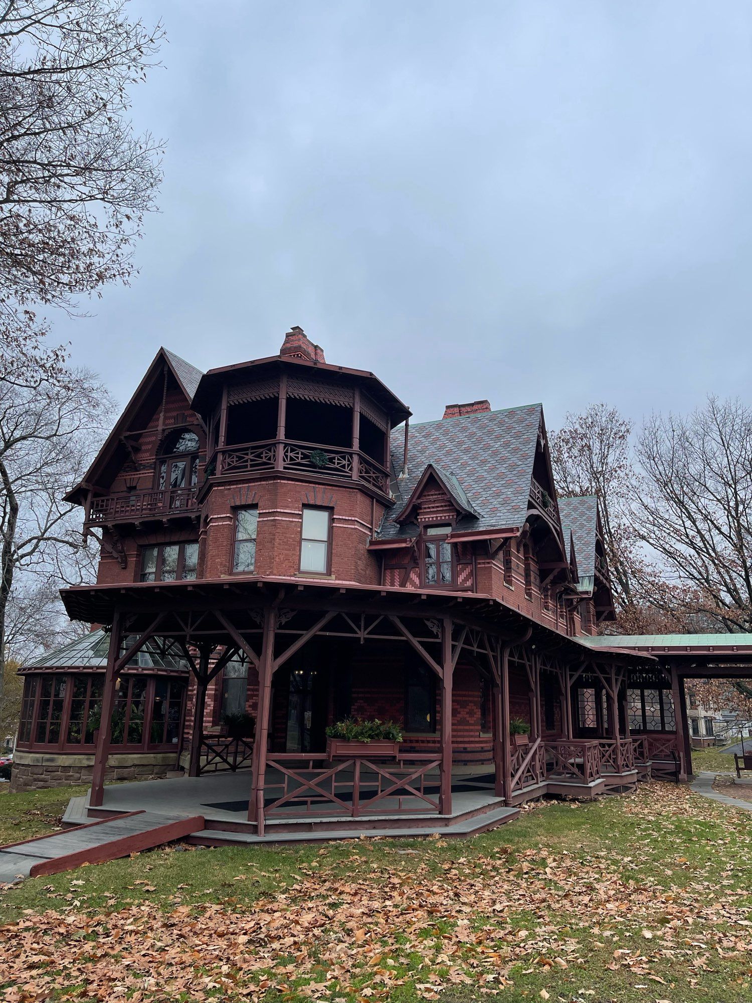 Exterior shot of Twain’s home