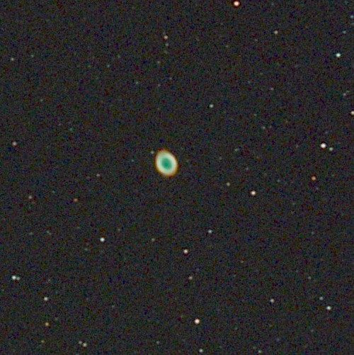 Image of the planetary nebula M57  (the Ring Nebula in Lyra) using the Seestar S50