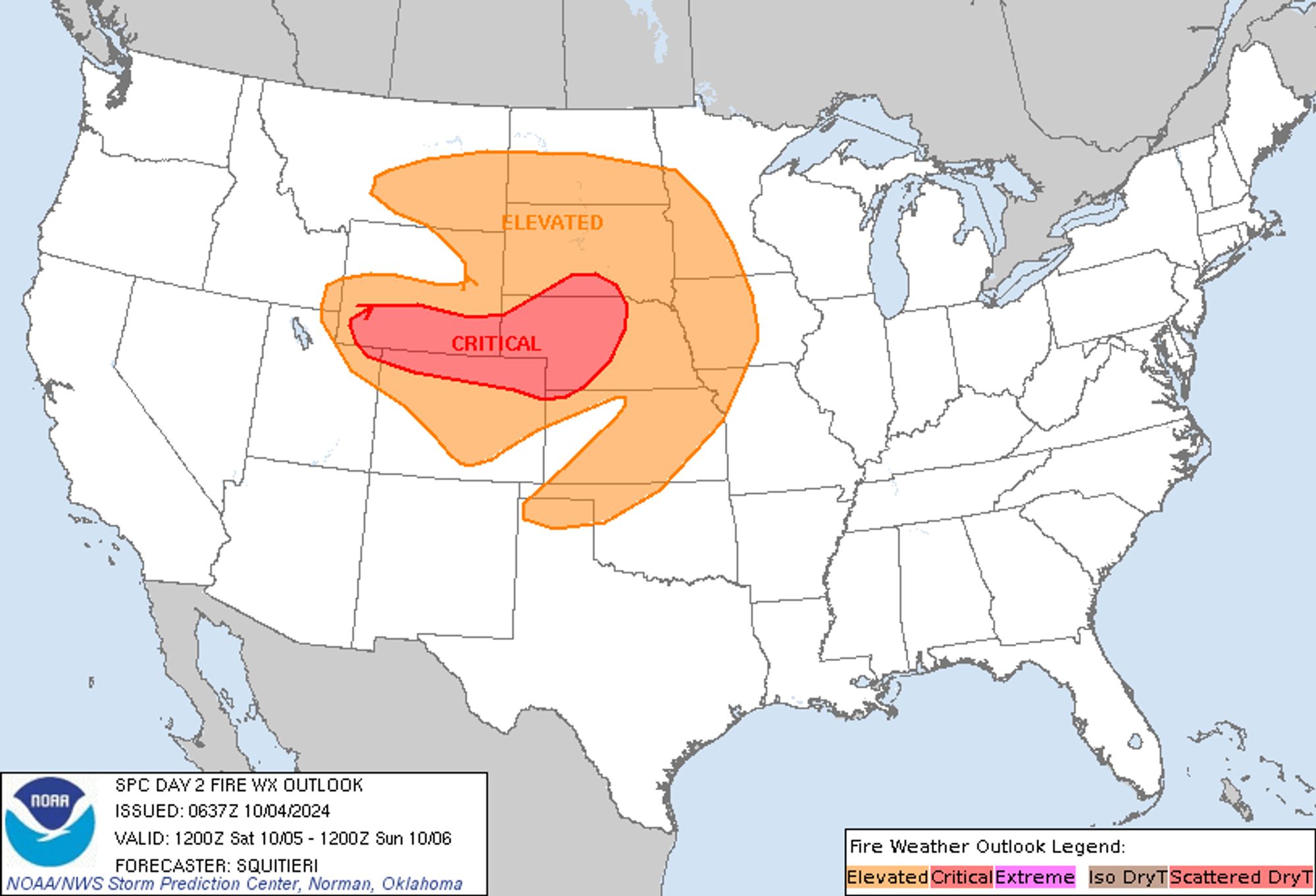 Day 2 Fire Weather Outlook Image