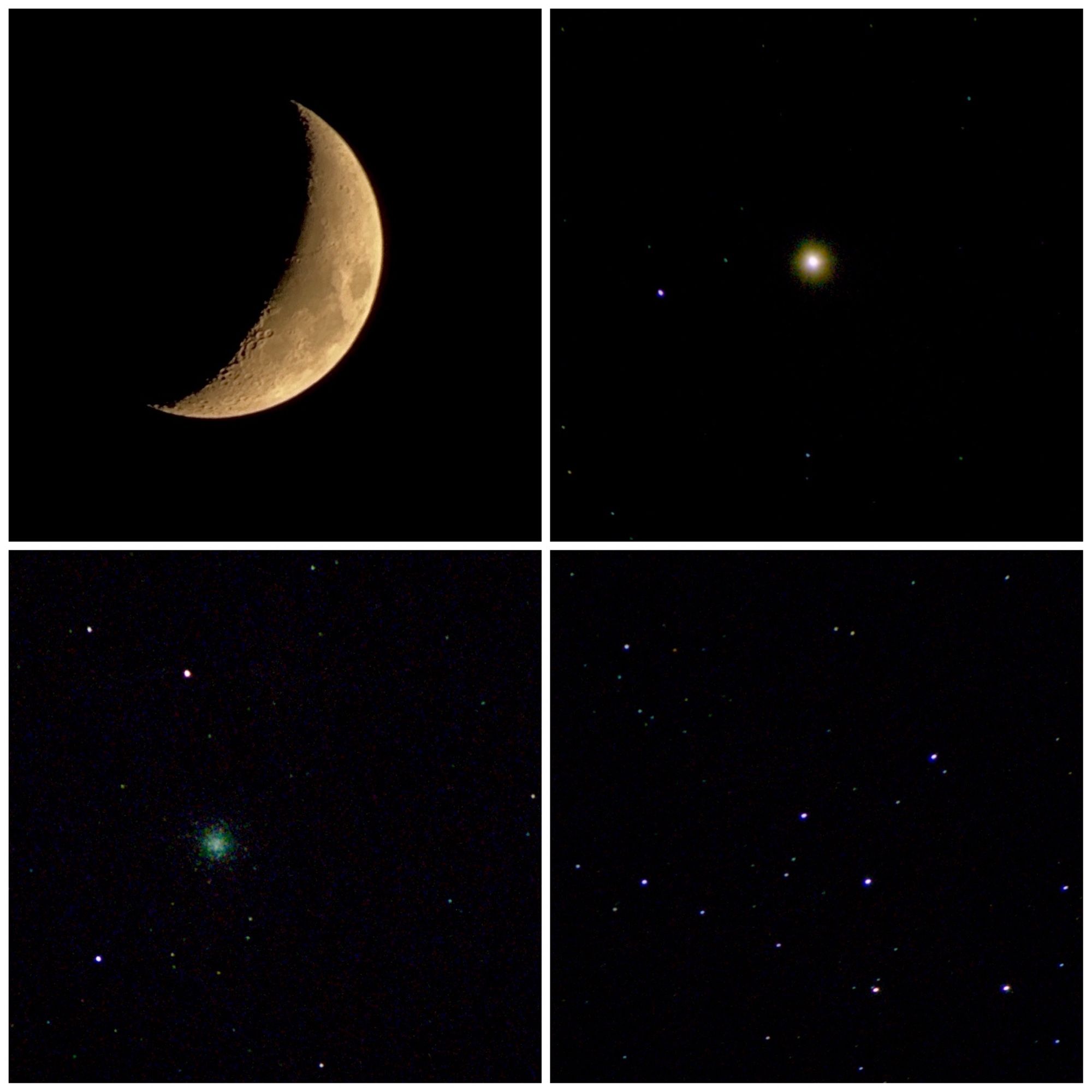 Got a few pictures tonight! The Moon, Arcturus, & a few Star Clusters. #astrophotography #telescope #moonphotography #astronomy #photography