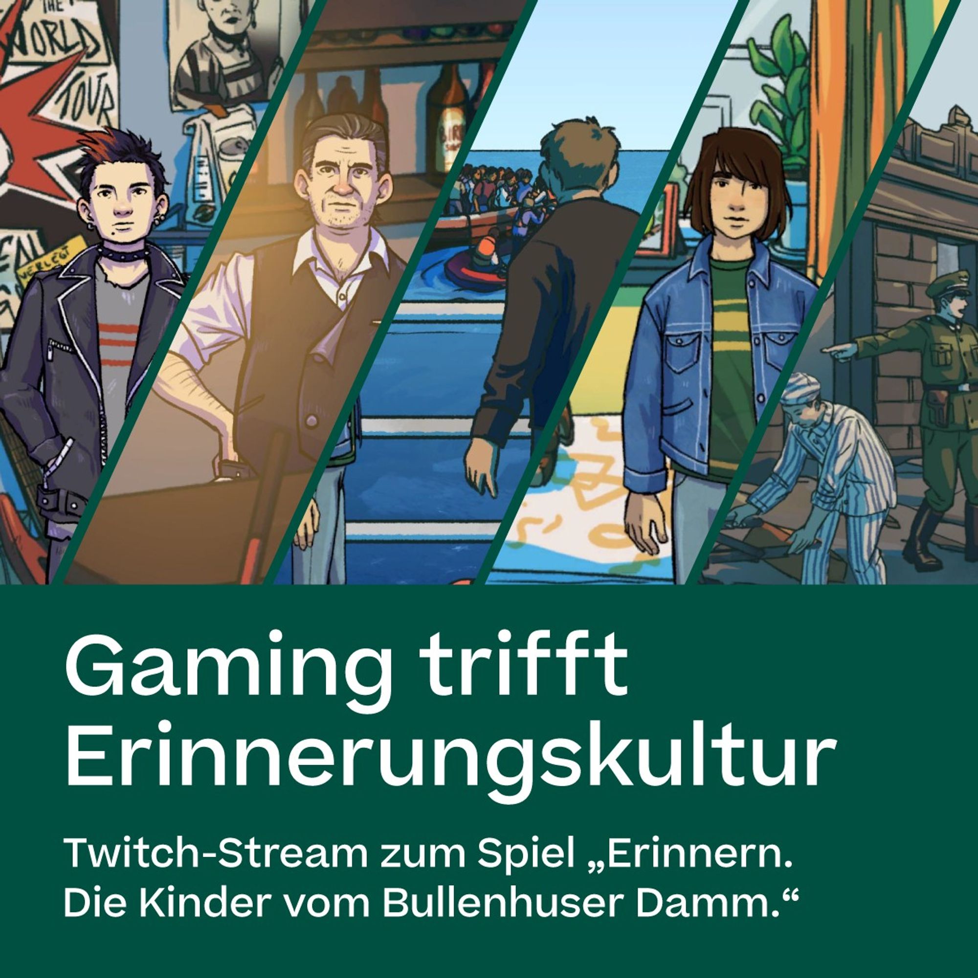 Gaming trifft Erinnerungskultur
Twitch-Stream zum Spiel "Erinnern. Die Kinder vom Bullenhuser Damm."