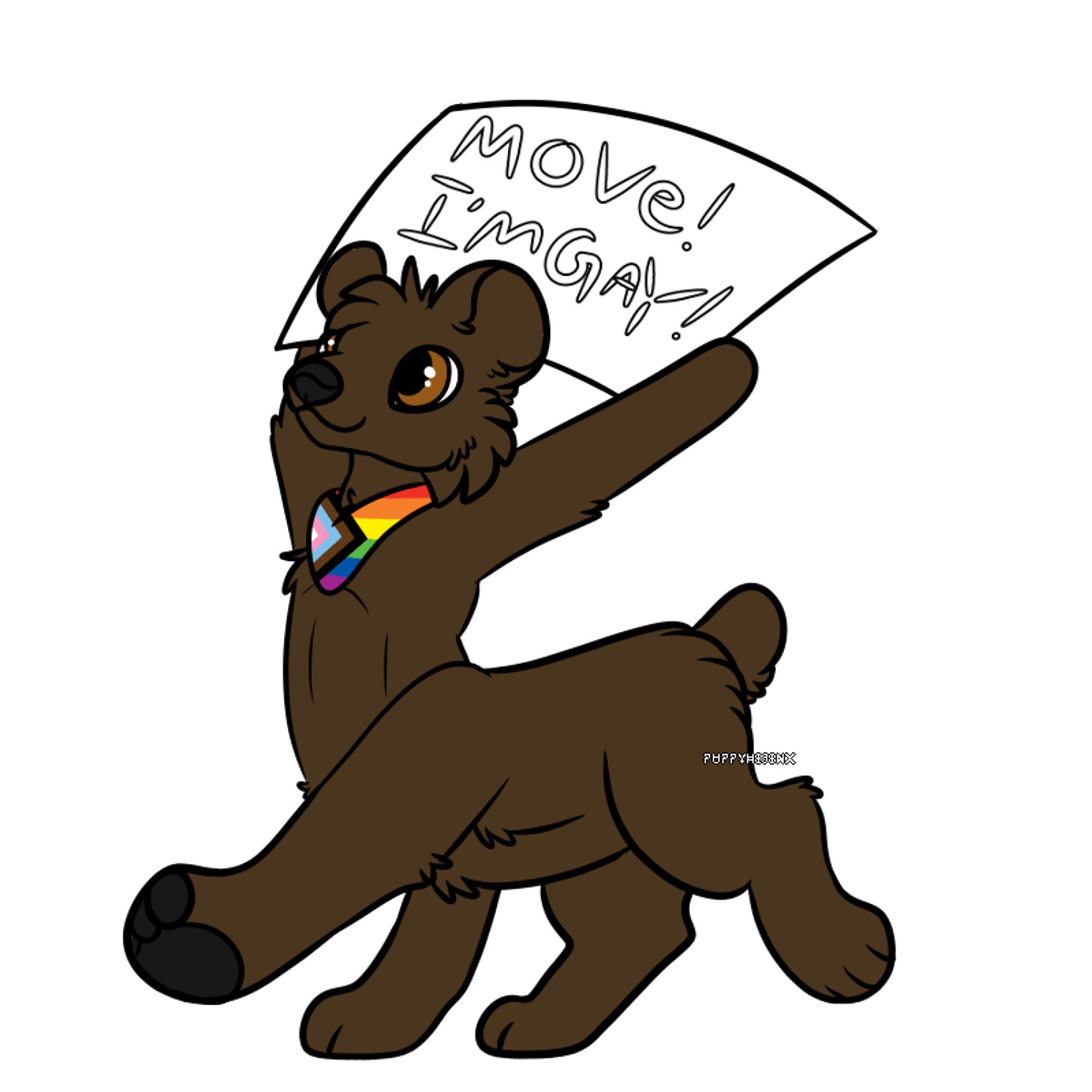 Pride furry artwork