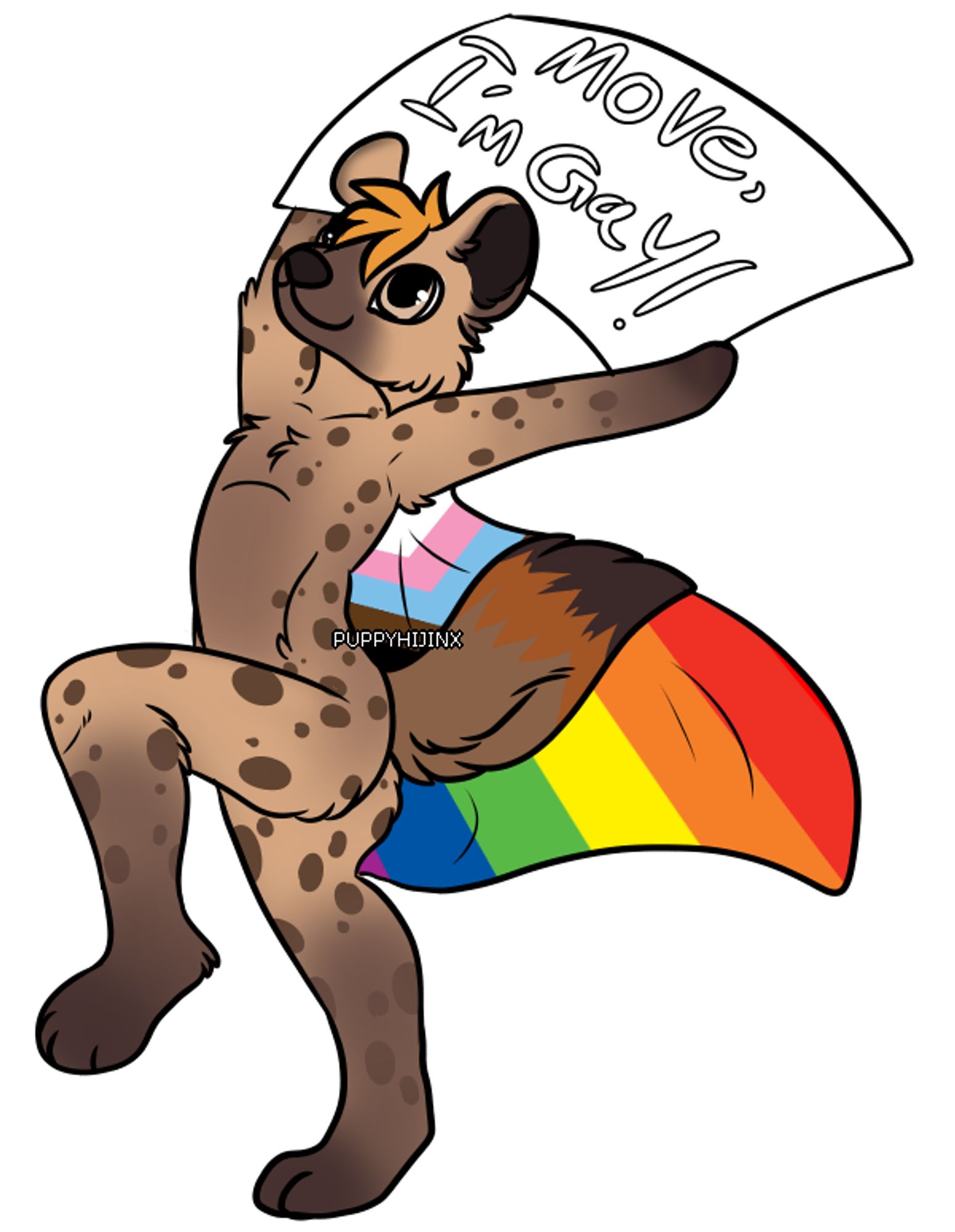 Pride furry artwork