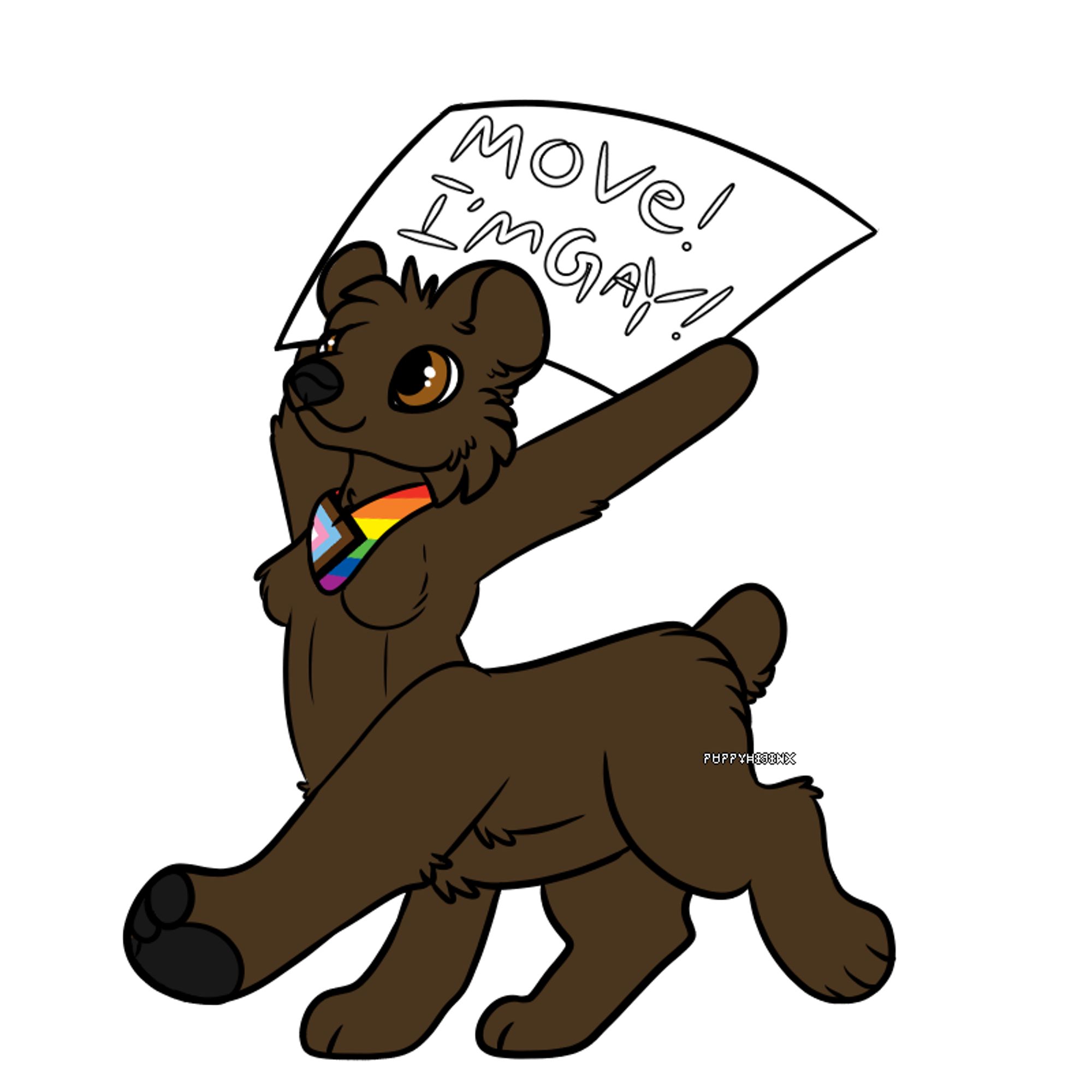 Pride furry artwork