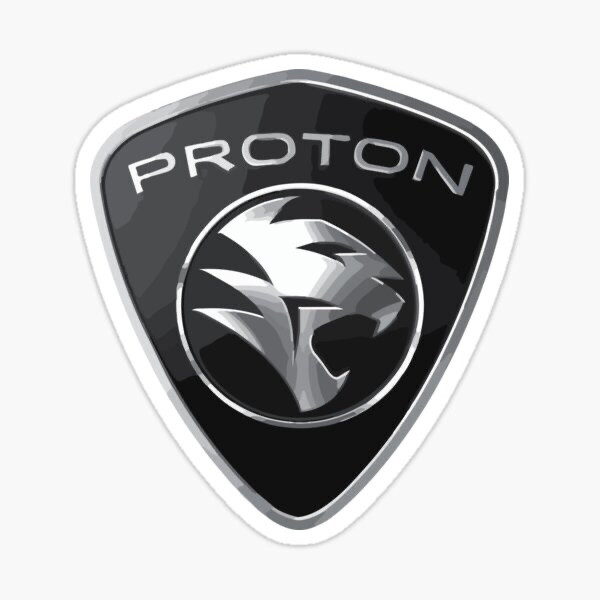 Budget Malaysian brand Proton badge looks similar to the Peugeot shield.