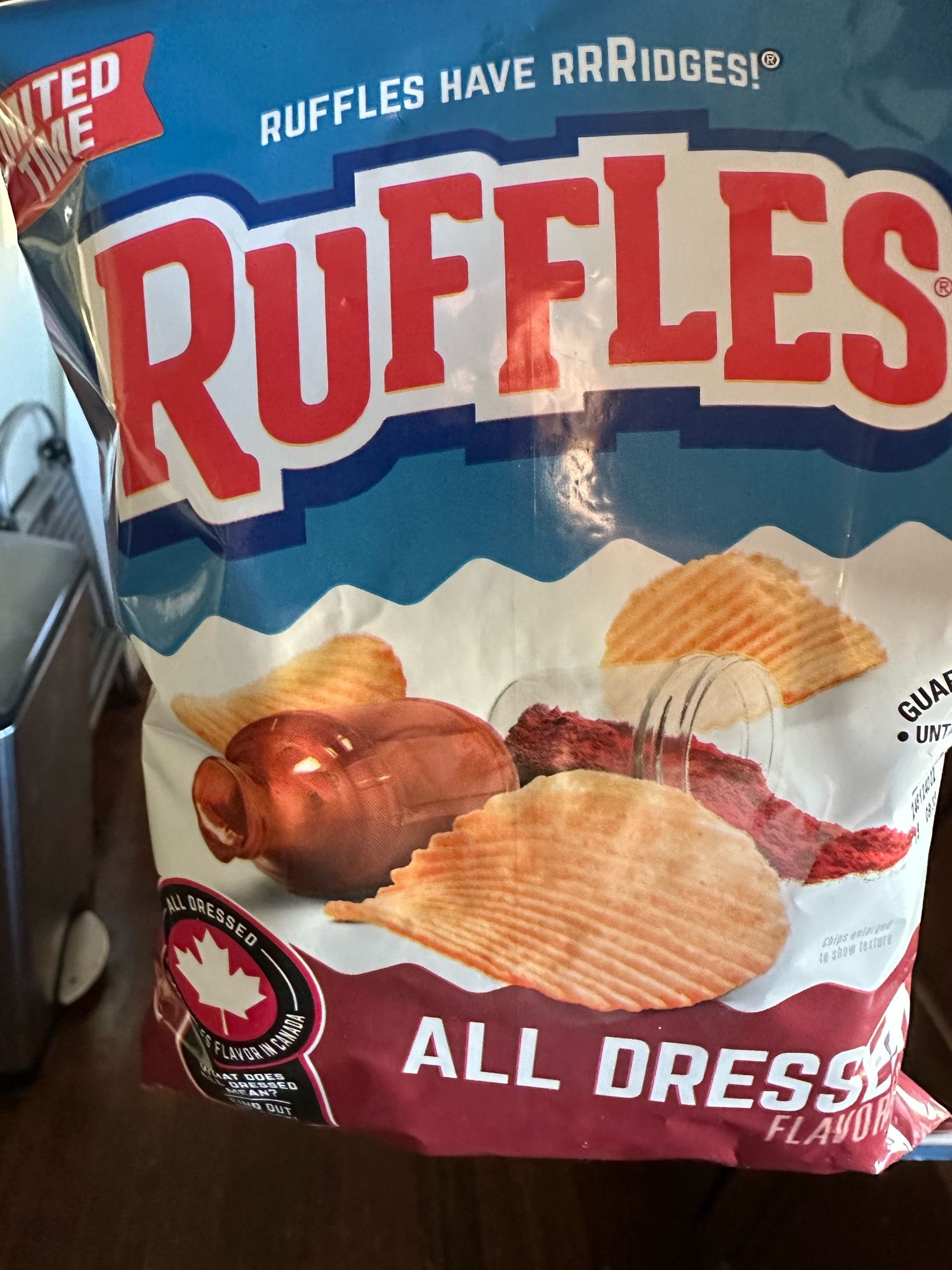 A “limited time” small bag of All Dressed Ruffles.