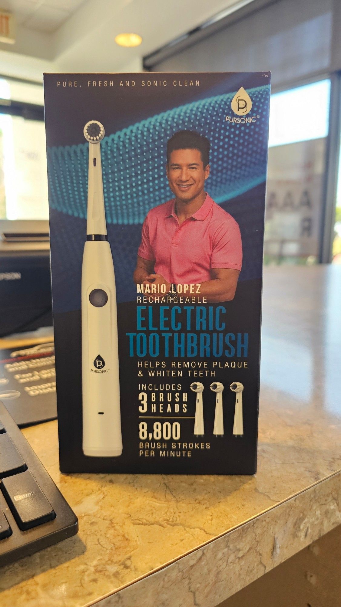 Celebrity endorsed toothbrush.