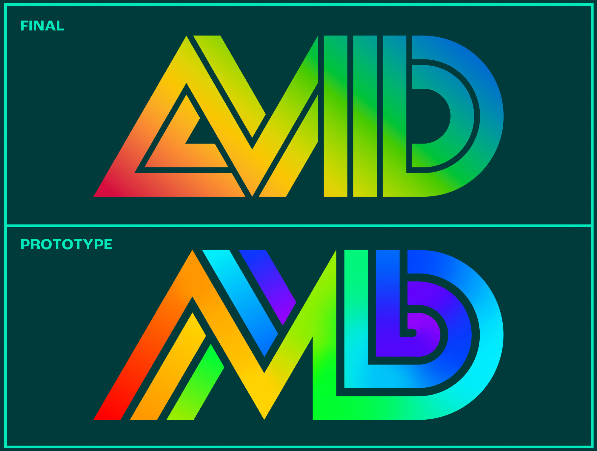 Top: September 25, 2022 finalized design of AVID logo.
Bottom: September 22, 2022 prototype design of AVID logo.