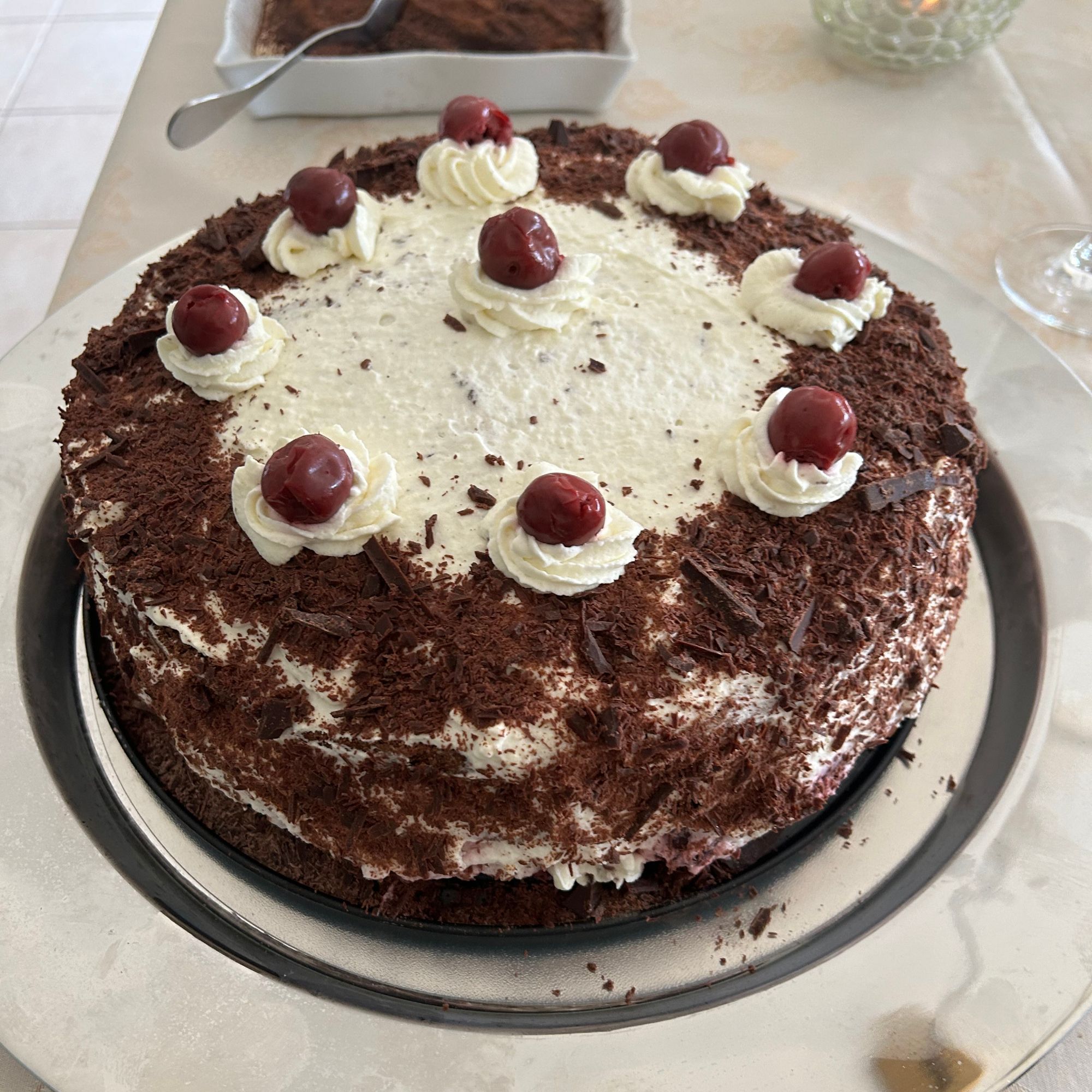 Forêt noire fait maison par une amie allemande