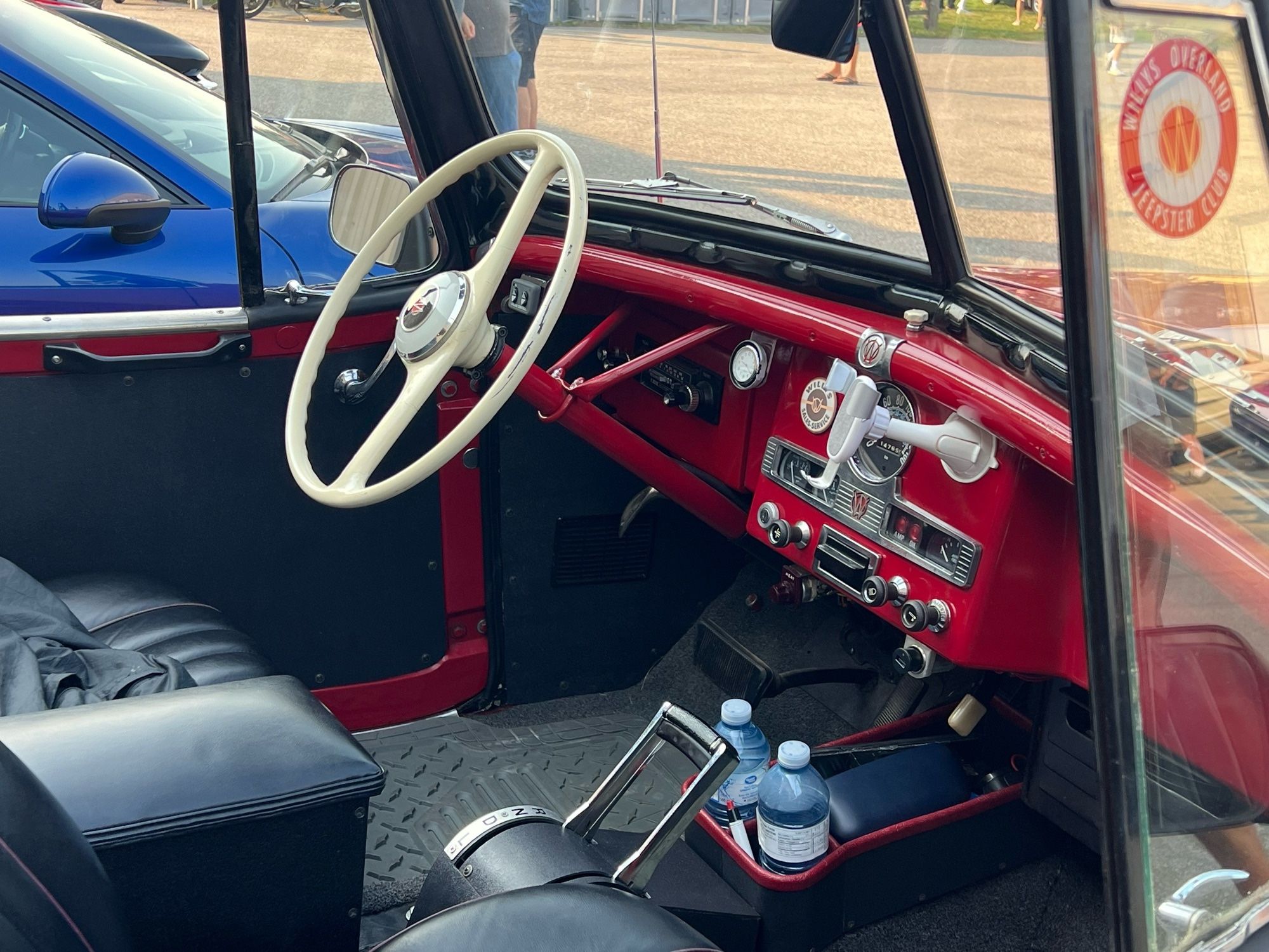 a very utilitarian looking interior in the same vehicle