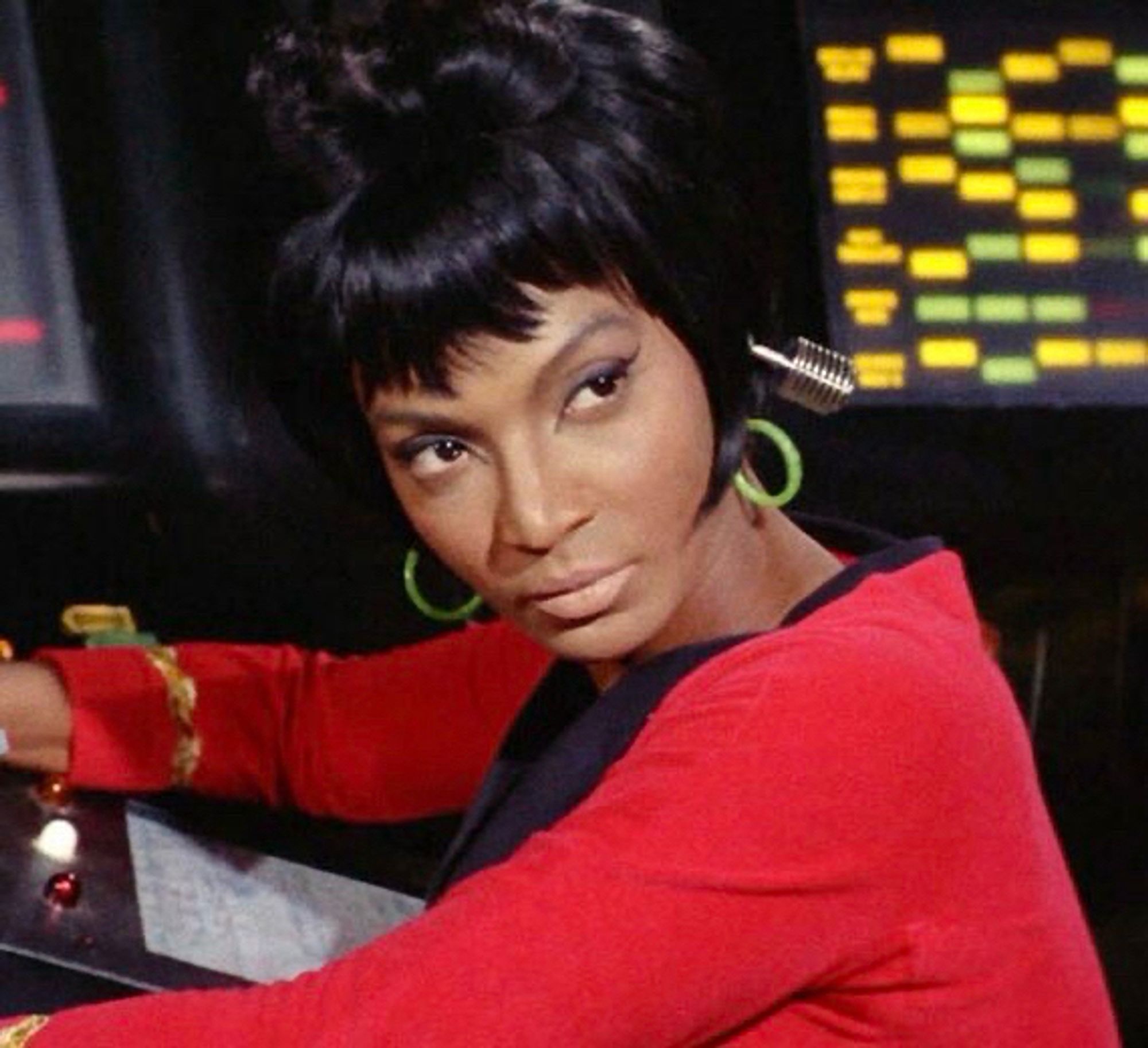 Nichelle Nichols as Uhura in the original series.