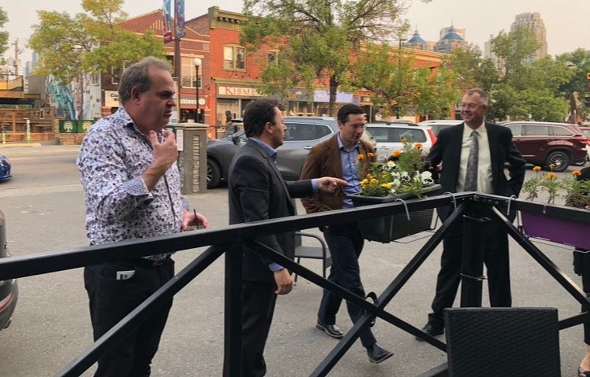 Craig Chandler, Jonathan Denis, Pierre Poilievre, John Carpay

Terrigno family Osteria Restaurant Calgary
September 18, 2020