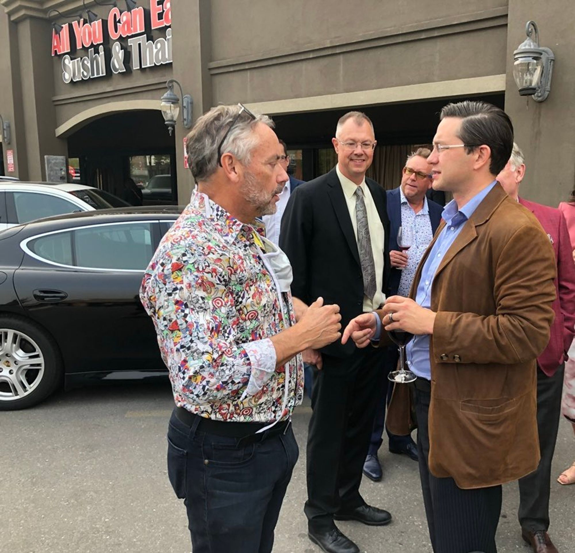 Terrigno family Osteria Restaurant Calgary September 18, 2020

W. Brett Wilson
John Carpay, JCCF
Alberta Judge Gregory Shannon (in background)
Pierre Poilievre