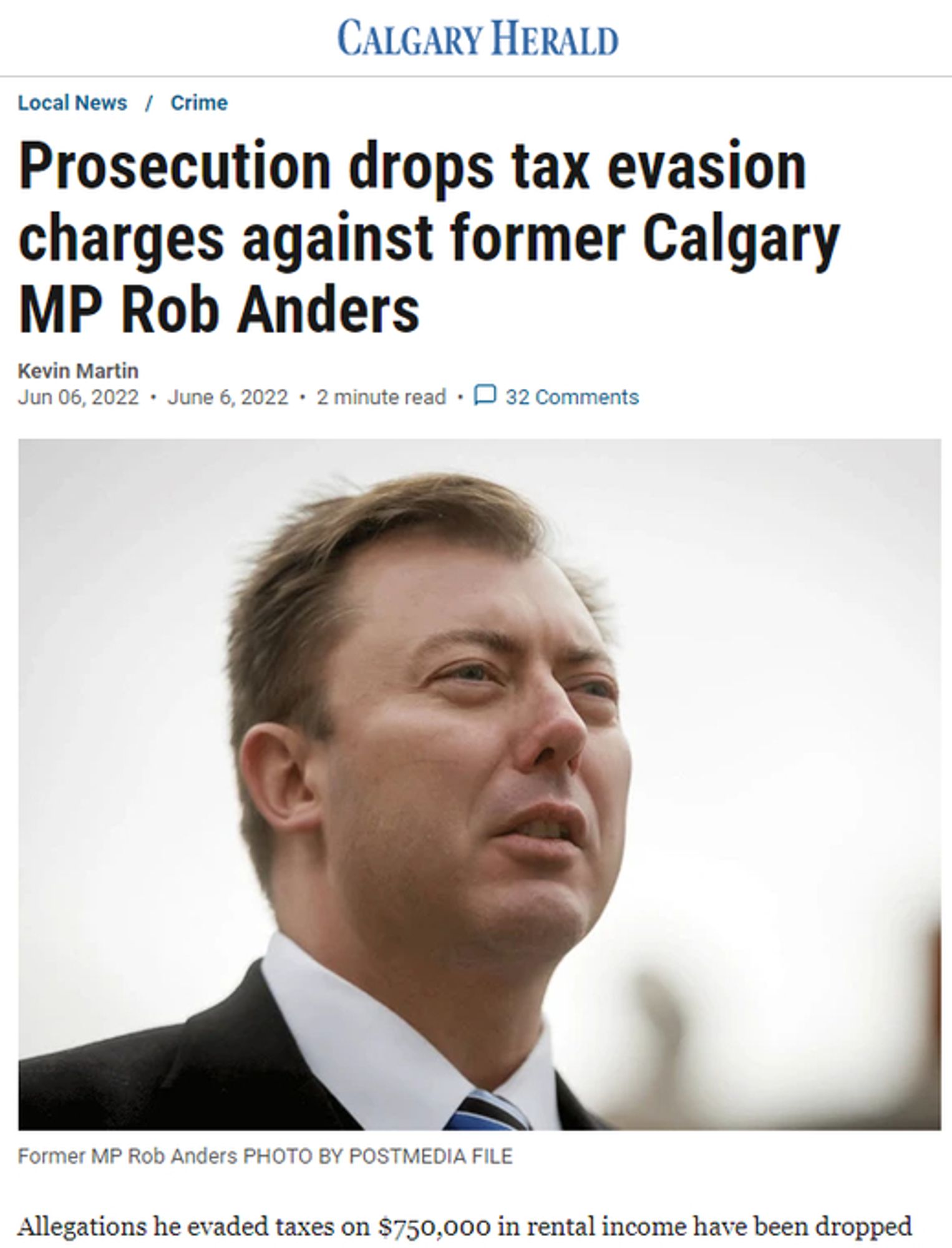 https://calgaryherald.com/news/crime/prosecution-to-drop-tax-evasion-charges-against-former-calgary-mp-rob-anders

https://calgaryherald.com/opinion/columnists/braid-low-tax-advocate-rob-anders-faces-big-tax-trouble