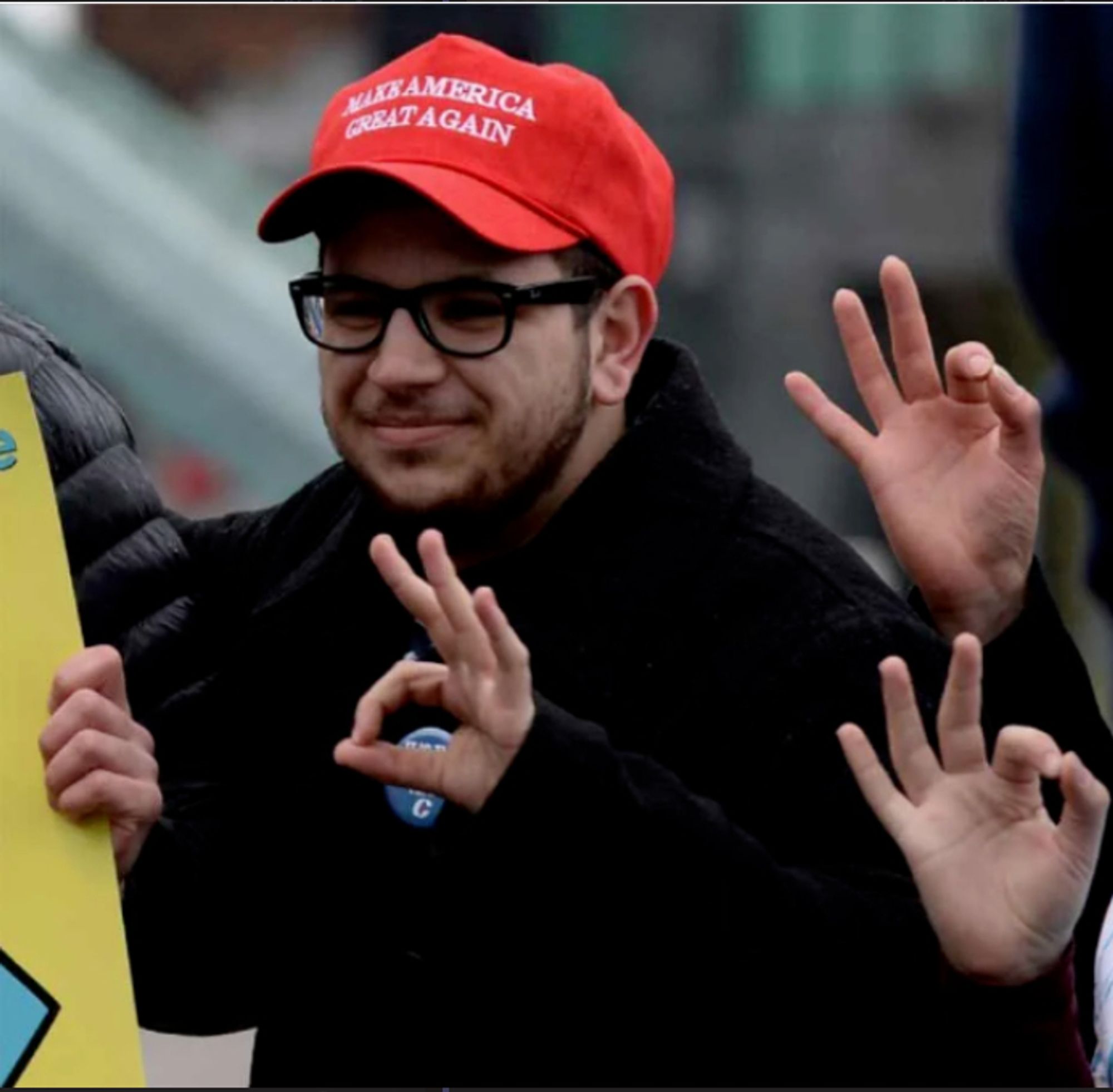 Angelo Isidorou at opening of Trump Tower in New York in  2017