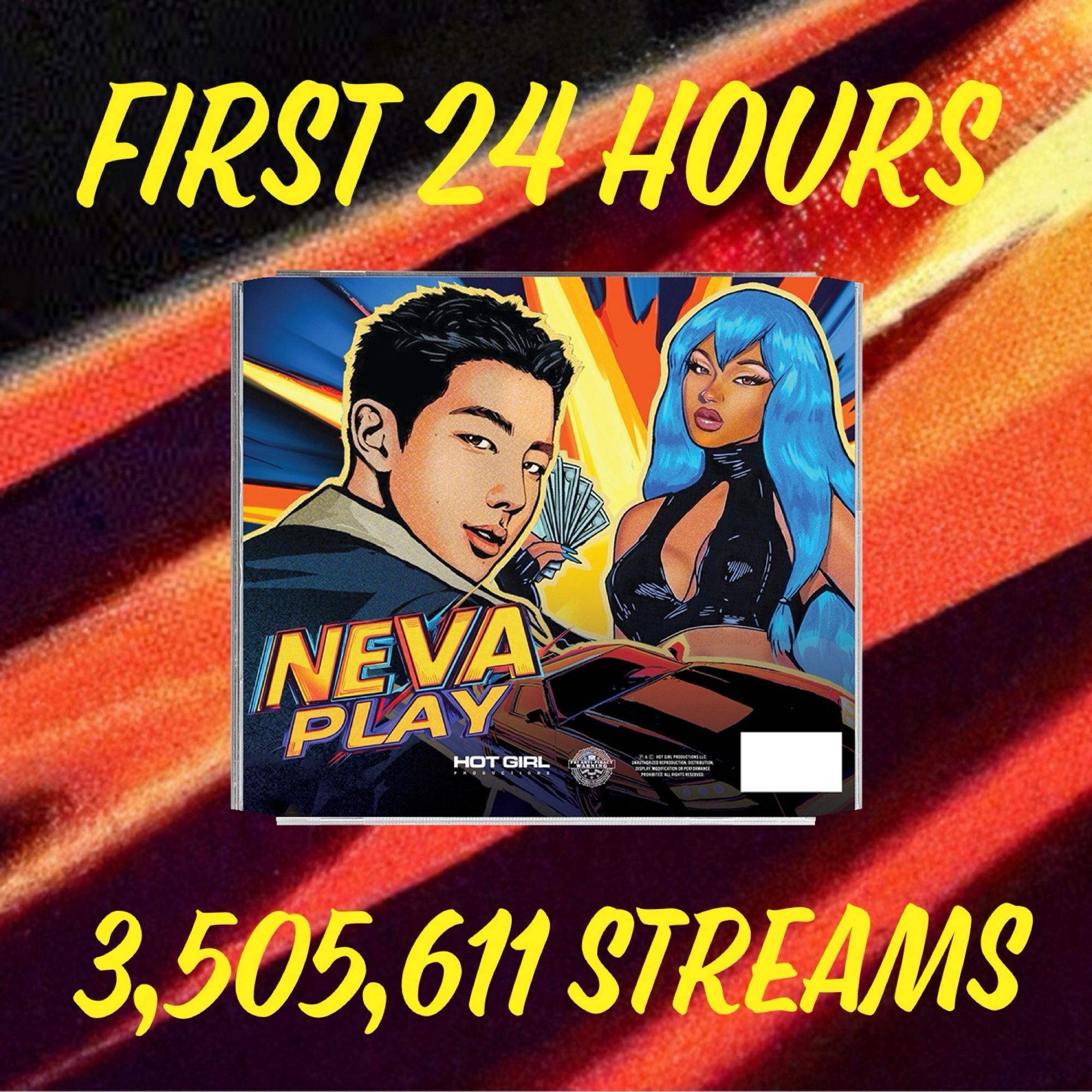 Neva Play first 24 hours
3,505,611 streams!