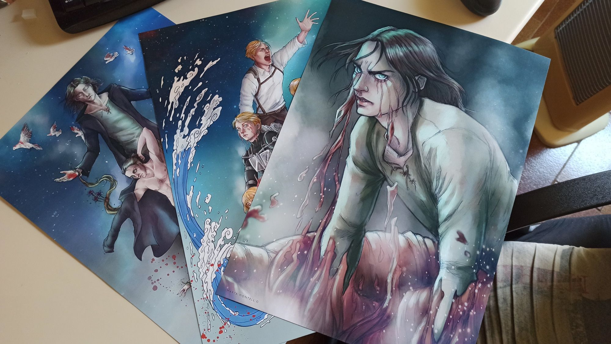 Prints de mis ilustraciones de Shingeki