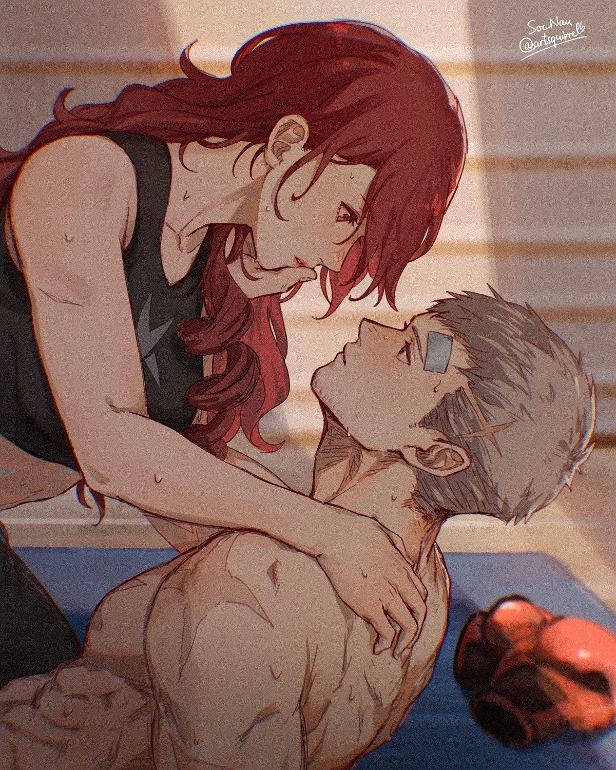 Post P4AU Mitsuru Kirijo and Akihiko Sanada (Persona 3 / Reload)