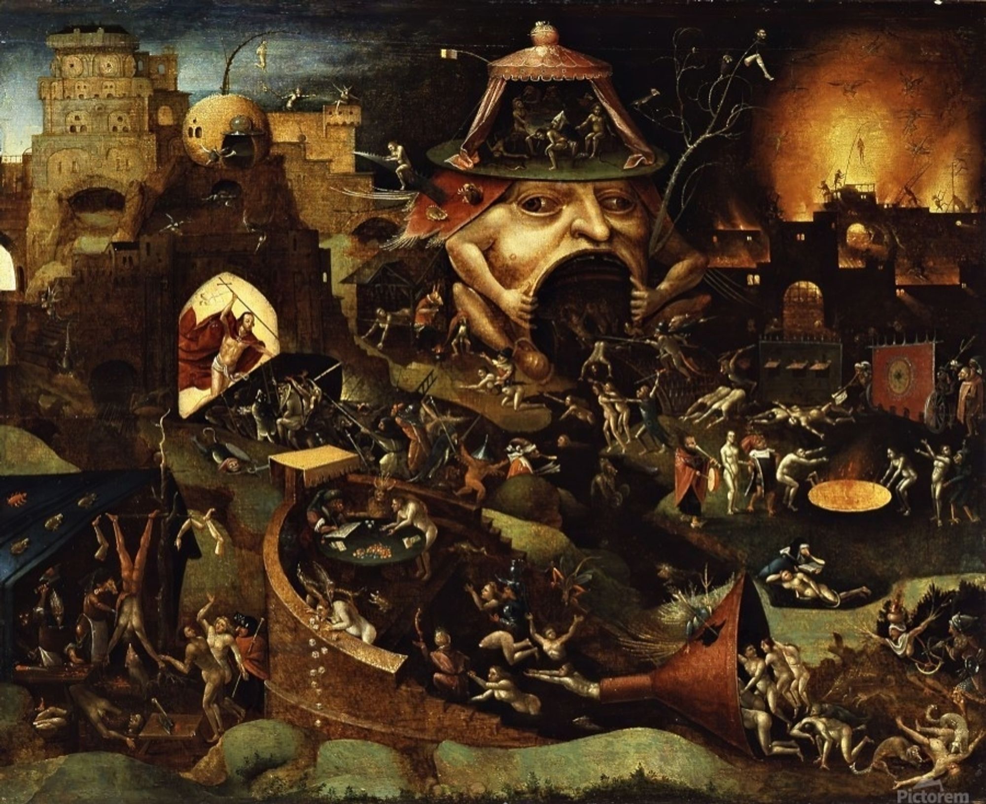 A Hieronymus Bosch painting of hell