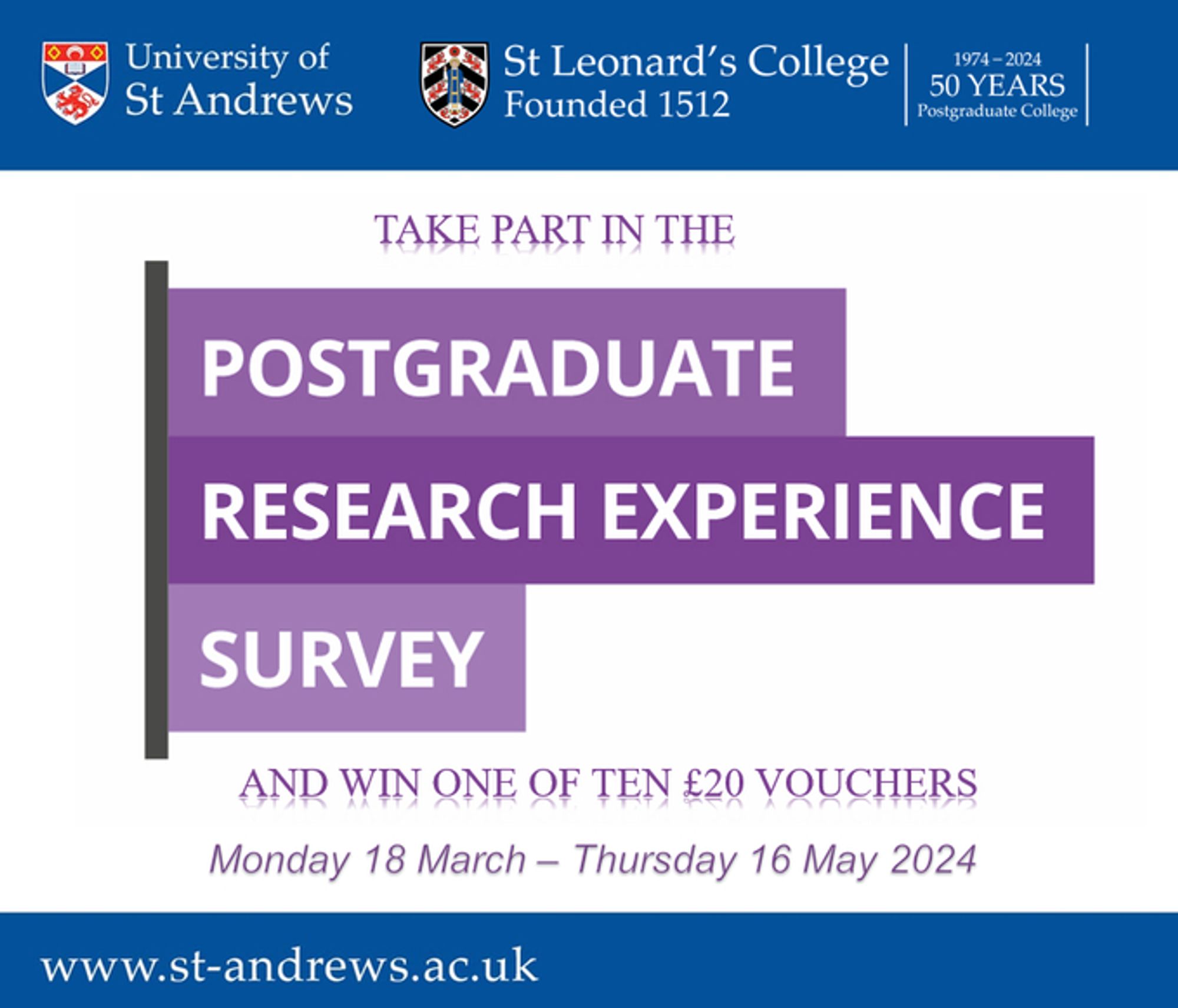 Postgraduate research experience survey